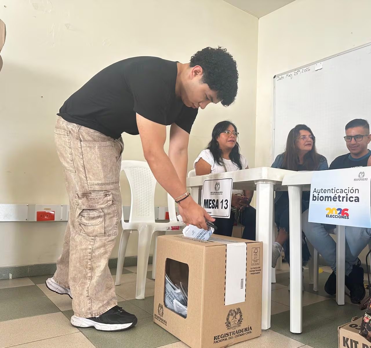 Elecciones presidenciales Colombia 2026 - Primera vuelta - crédito @Registraduria/X