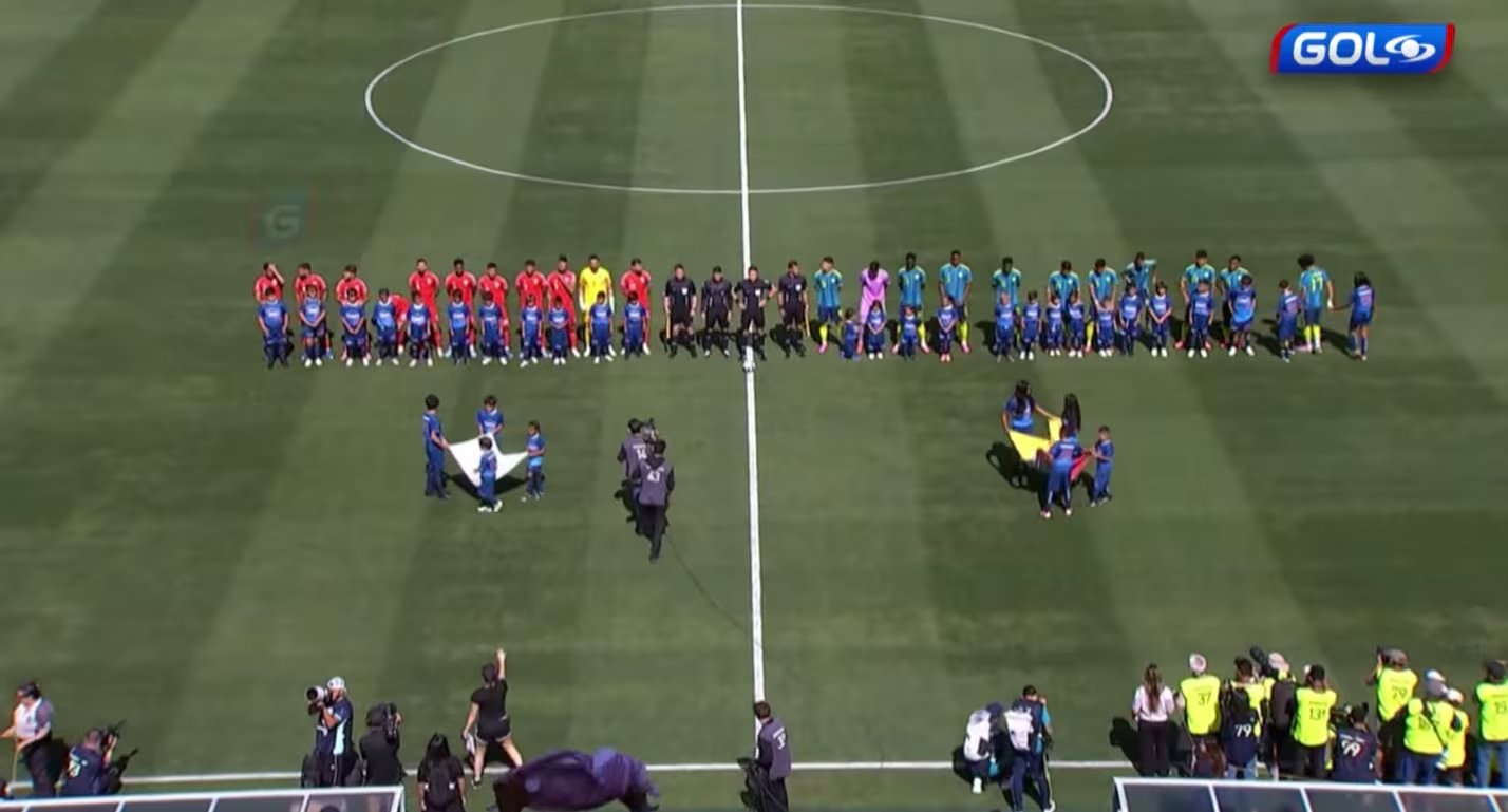 Actos protocolarios en San Diego, California, para el partido entre Colombia y Jordania - crédito Gol Caracol