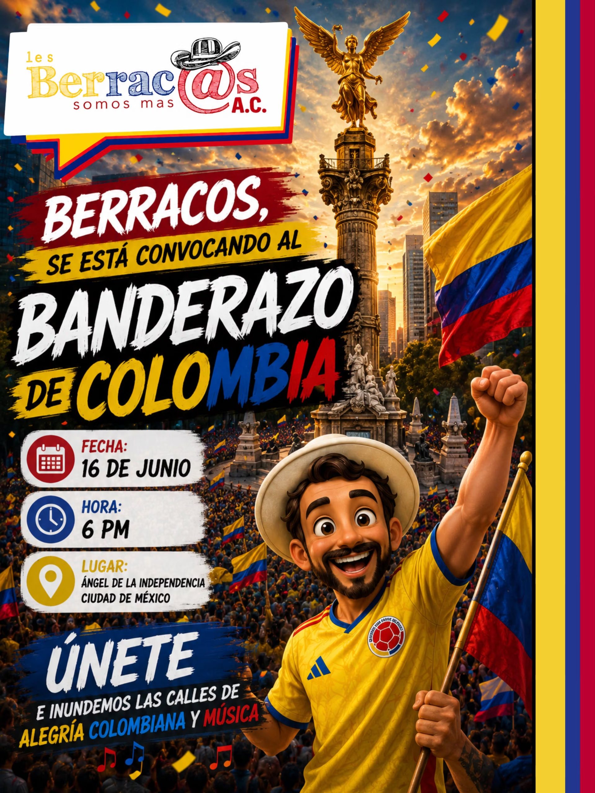 Los Berracos Somos Mas, Comunidad Colombiana en México