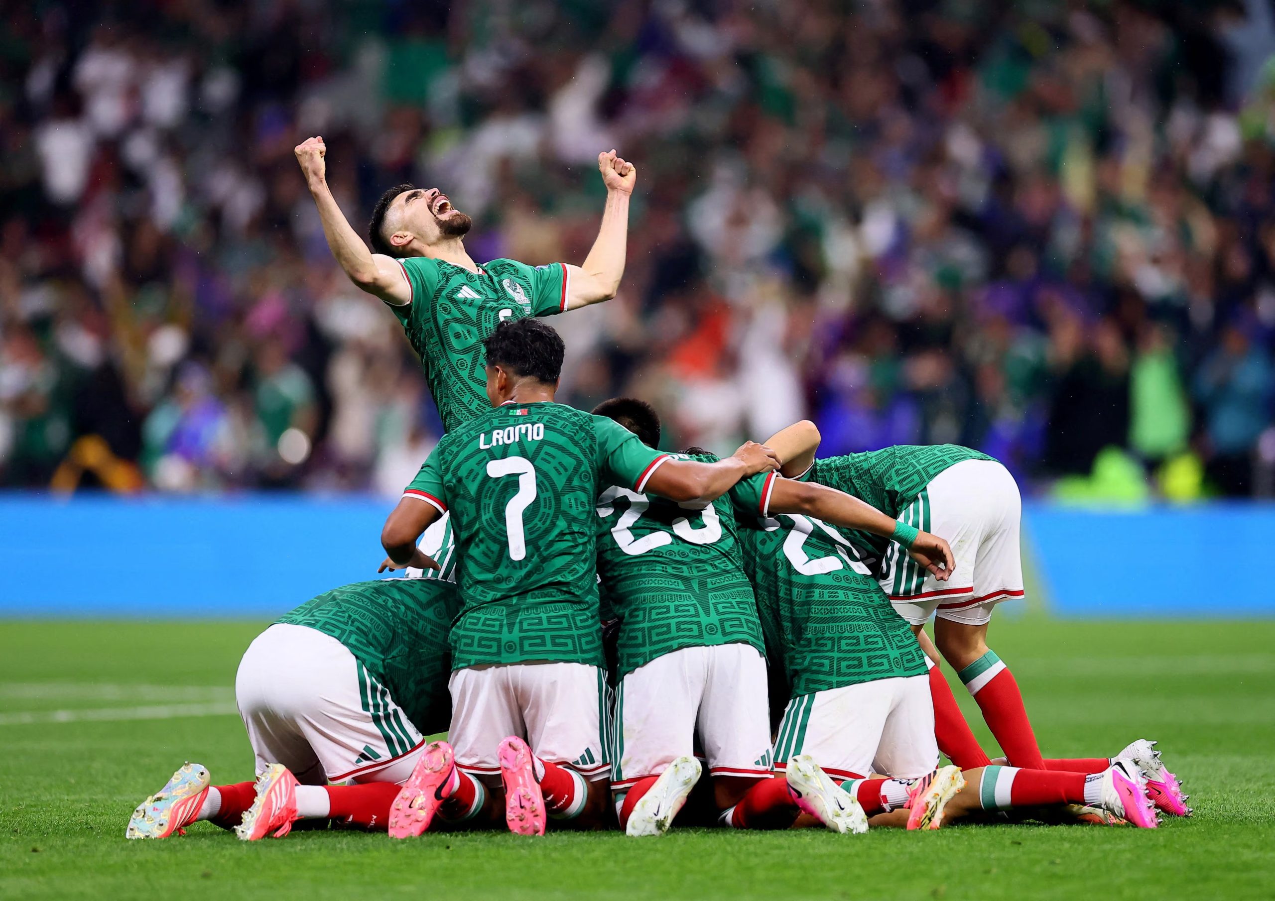 México consiguió el pase a Octavos de Final. FOTO: REUTERS/Eloisa Sanchez 