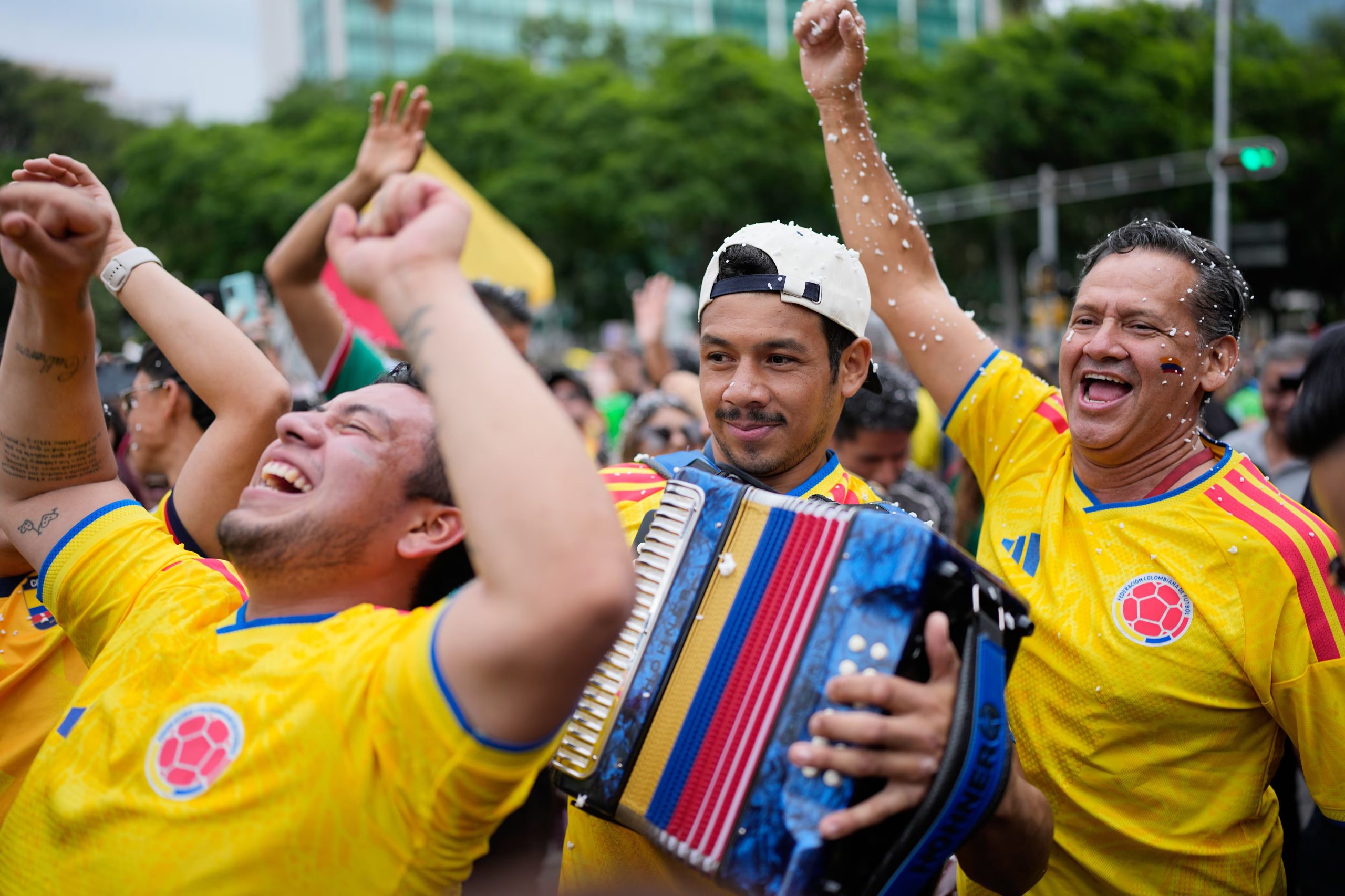 La afición colombiana espera apoyar a la selección en la primera fase de grupos de la Copa Mundial de la FIFA - crédito Eduardo Verdugo/AP Foto