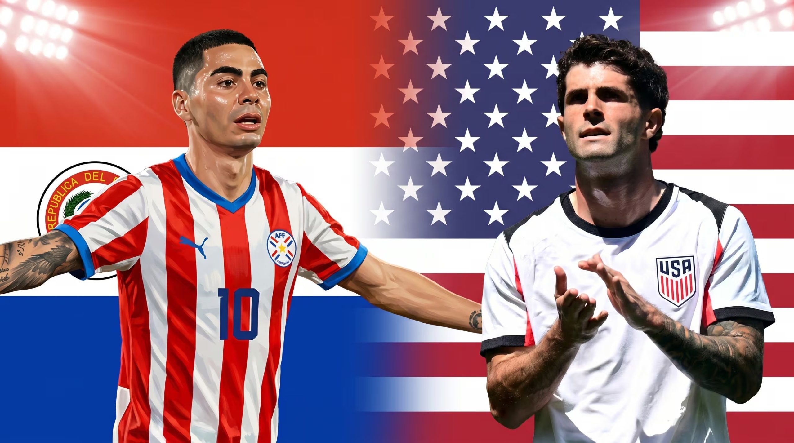 Duelo entre Estados Unidos y Paraguay se llevará a cabo este 12 de junio por el Mundial 2026. (Imagen Ilustrativa Infobae)