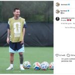 Messi publica fotos de práctica y Antonela le dice ‘Te amo’