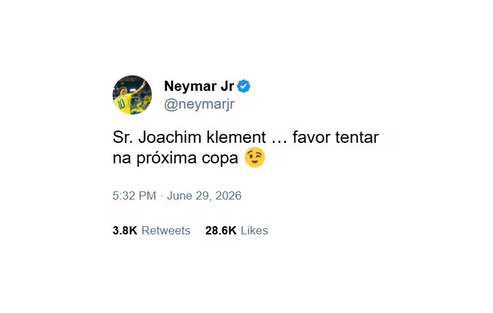 El tweet de Ney