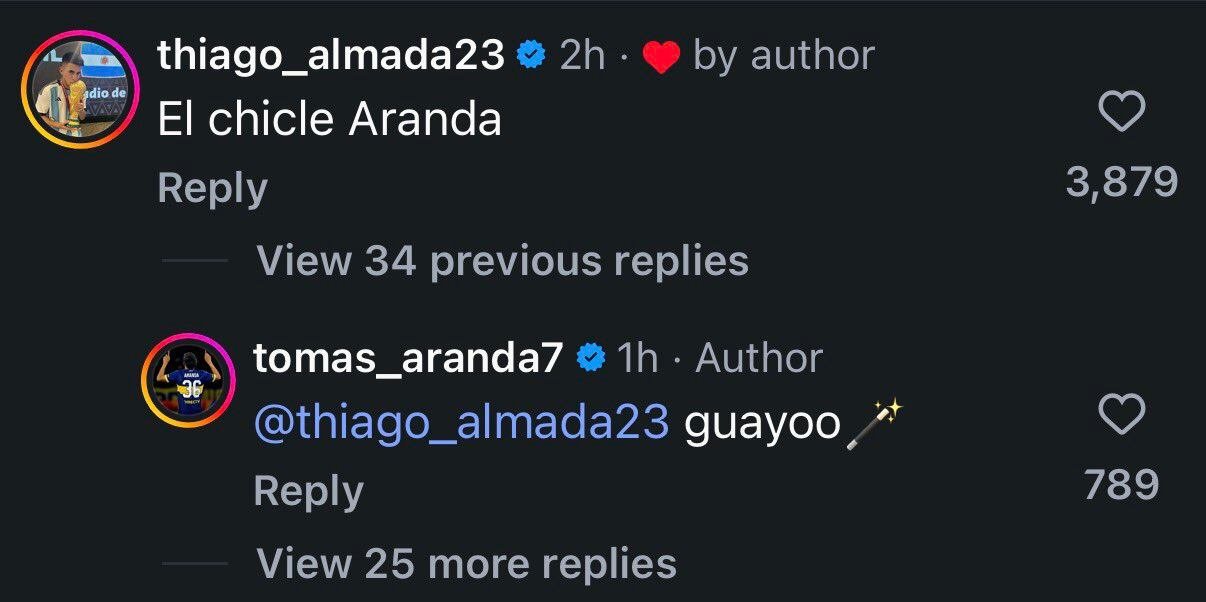 El divertido intercambio entre Almada y Aranda