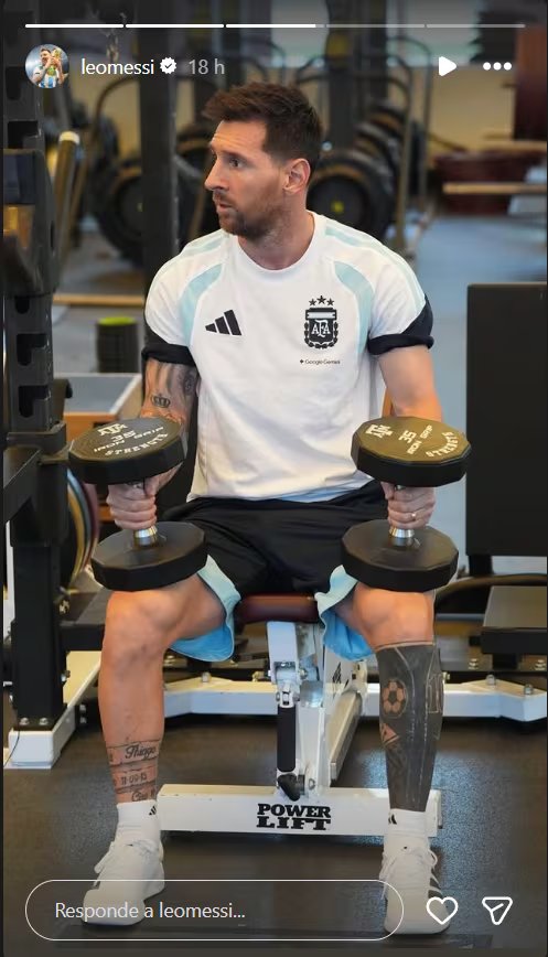 Otro de los posteos de Messi