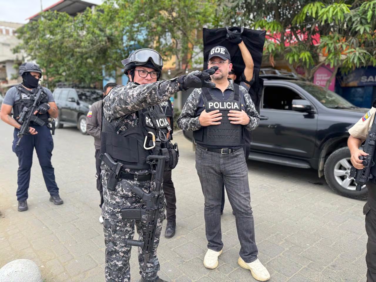 John Reimberg insistió en la falta de controles fronterizos que, en su opinión, permite que los delincuentes puedan huir de las autoridades con facilidad - crédito Policia de Ecuador