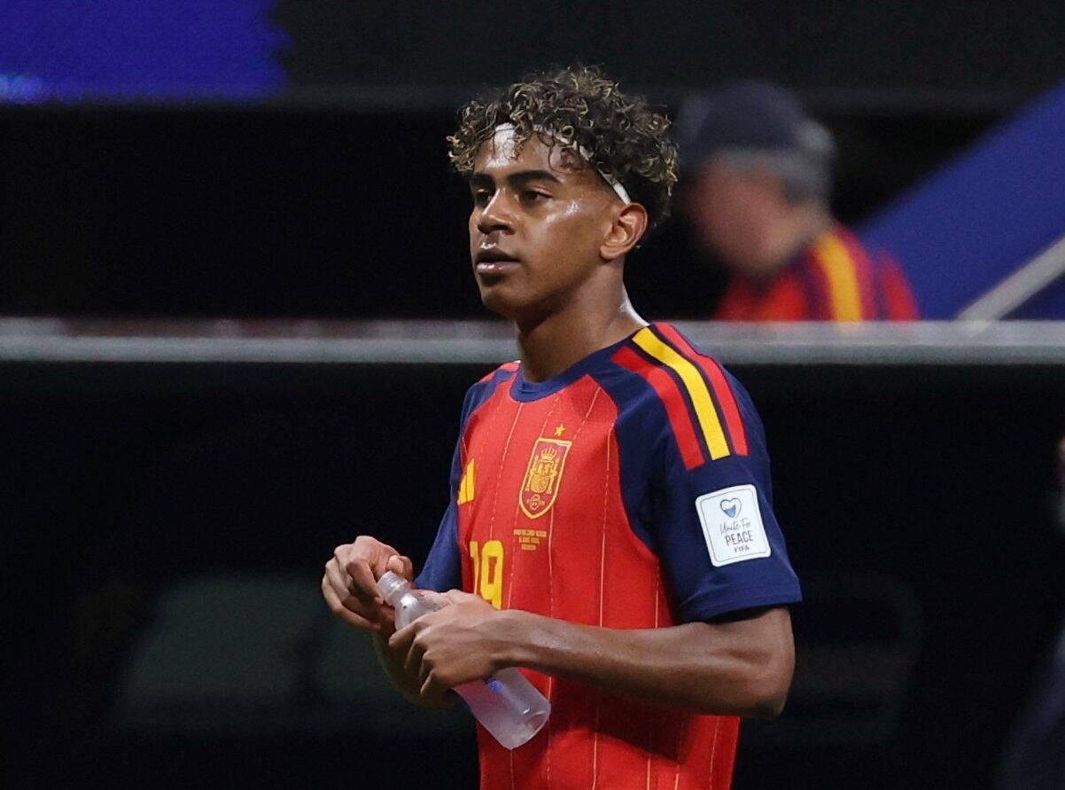 El jugador de la selección española Lamine Yamal (Reuters/Jordan Godfree)