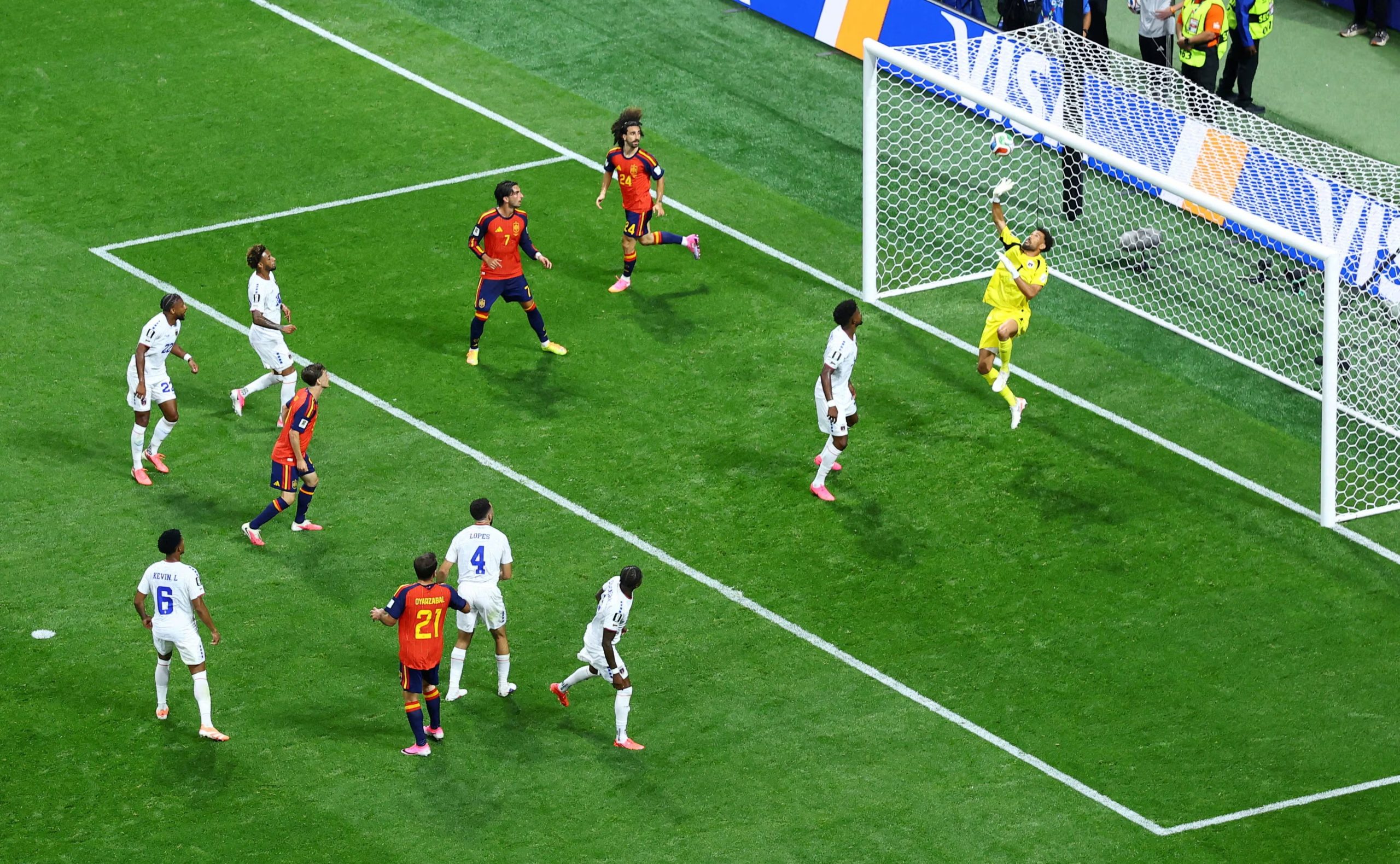 El partido entre España y Cabo Verde (REUTERS/Bernadett Szabo)