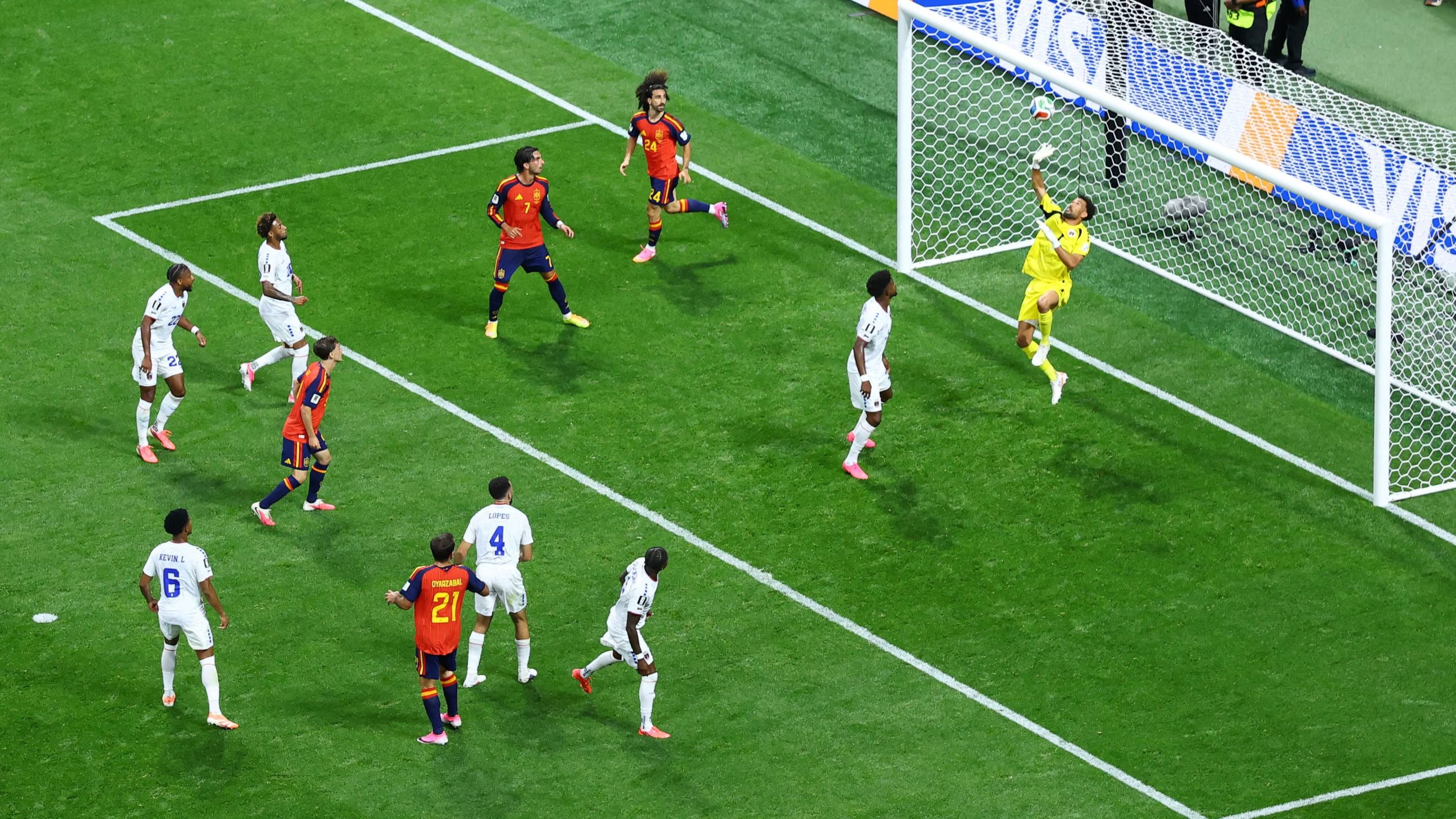 El partido entre España y Cabo Verde en el Mundial 2026. (Bernadett Szabo/Reuters)