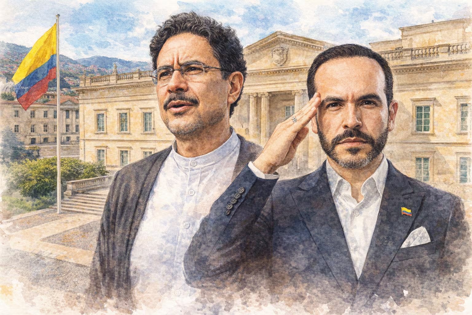 Un empate entre Iván Cepeda y Abelardo de la Espriella se hubiera resuelto a la suerte, según la normativa vigente - crédito Imagen Ilustrativa Infobae/VisualesIA ScribNews