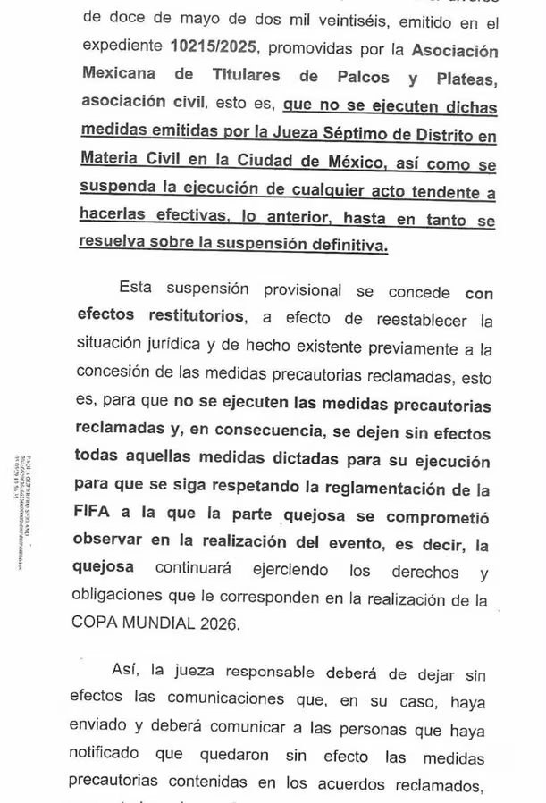 La organización del Mundial 2026 se impone sobre derechos de acceso en el Estadio Ciudad de México.