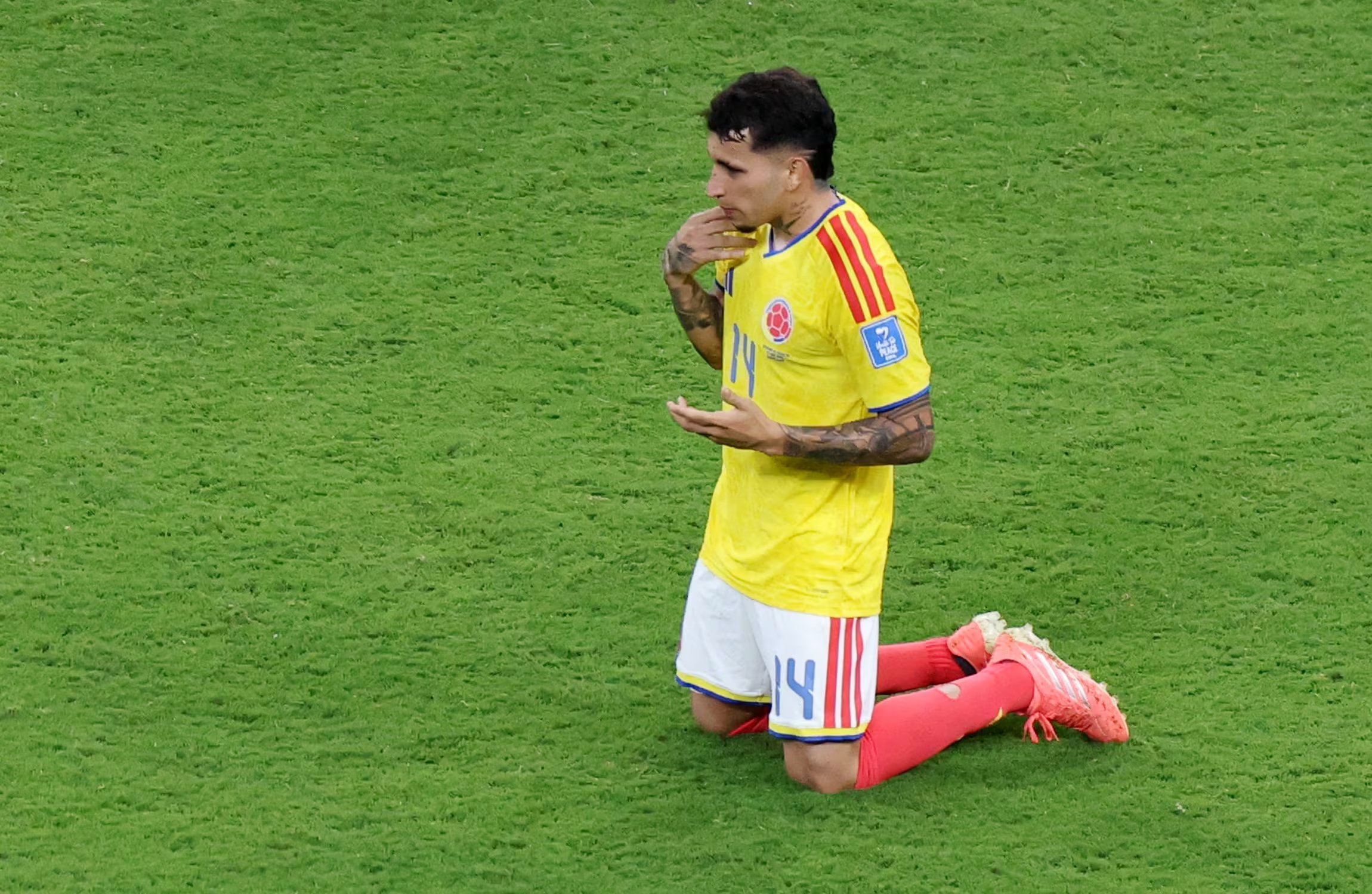 Gustavo Puerta llegó después de las eliminatorias a la Selección Colombia y brilló en los amistosos - crédito Raquel Cunha/REUTERS