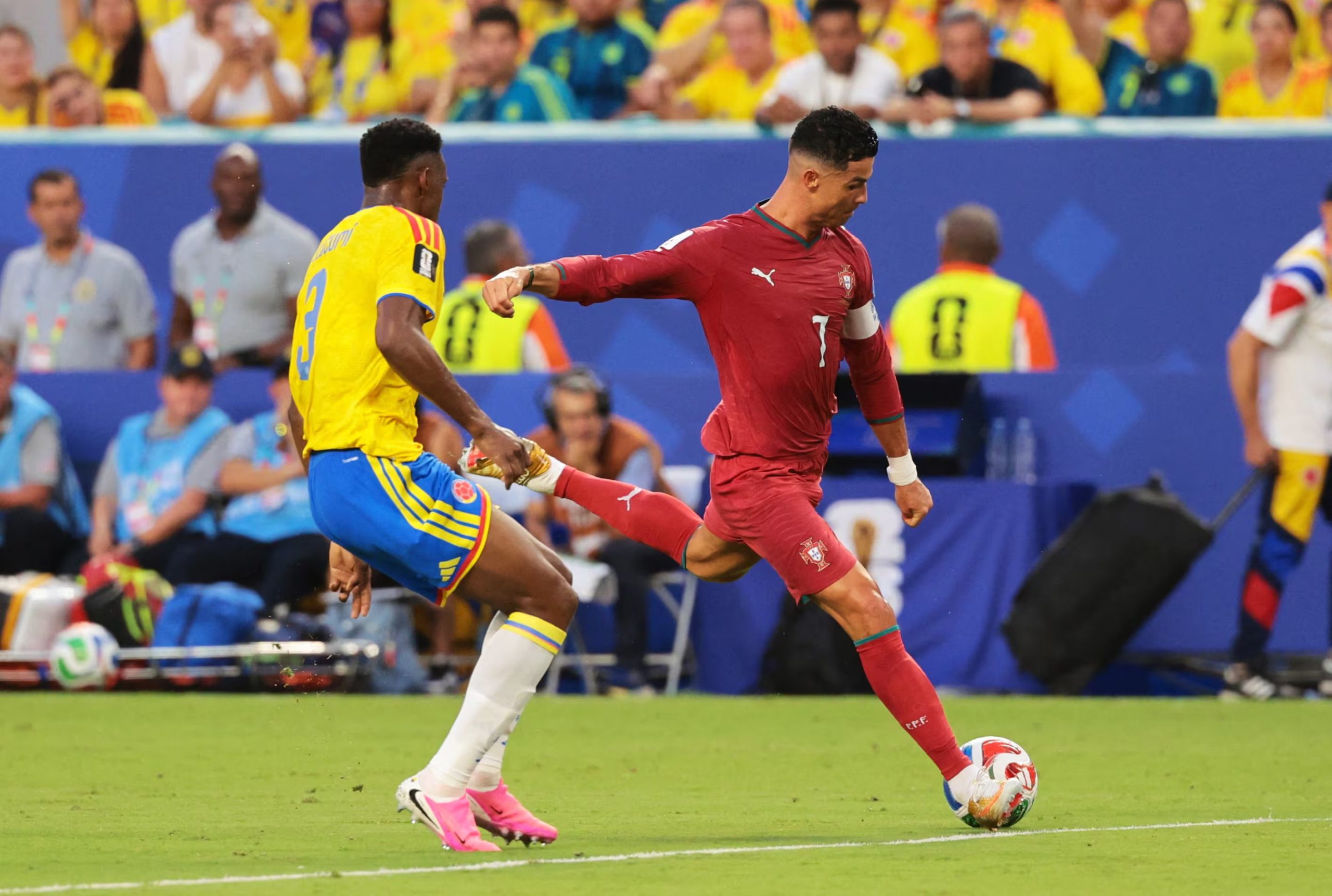 Colombia igualó 0-0 con Portugal, terminó como líder del Grupo K y dejó una destacada actuación en Miami. - crédito vía Reuters/Sam Navarro
