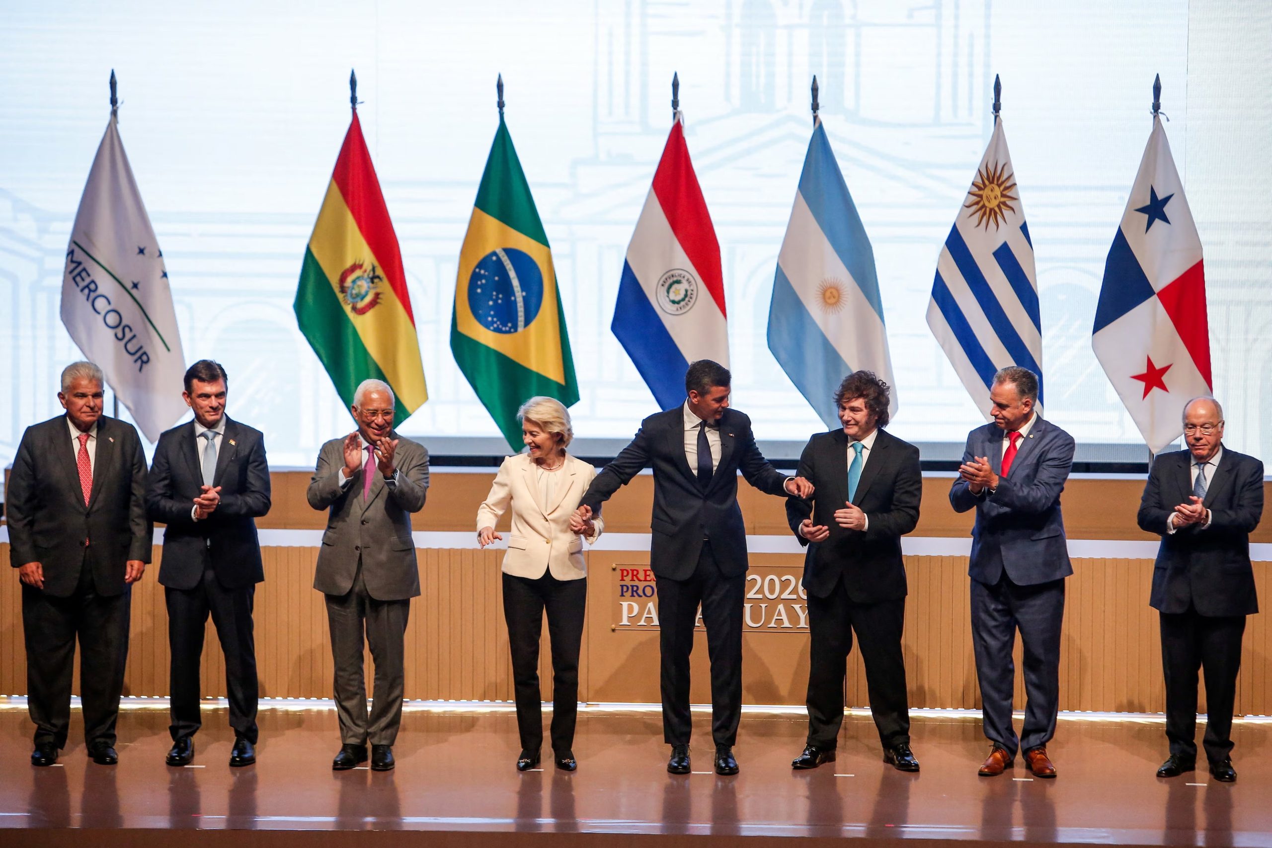 Javier Milei durante una reunión del Mercosur en Asuncion, Paraguay (Reuters / Cesar Olmedo)