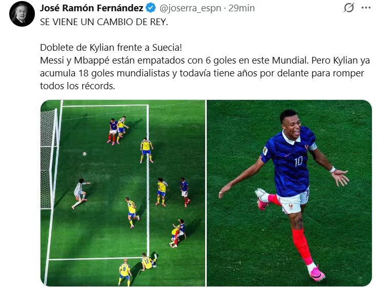 El analista deportivo considera que el francés está destinado a romper todas las marcas en la Copa del Mundo.