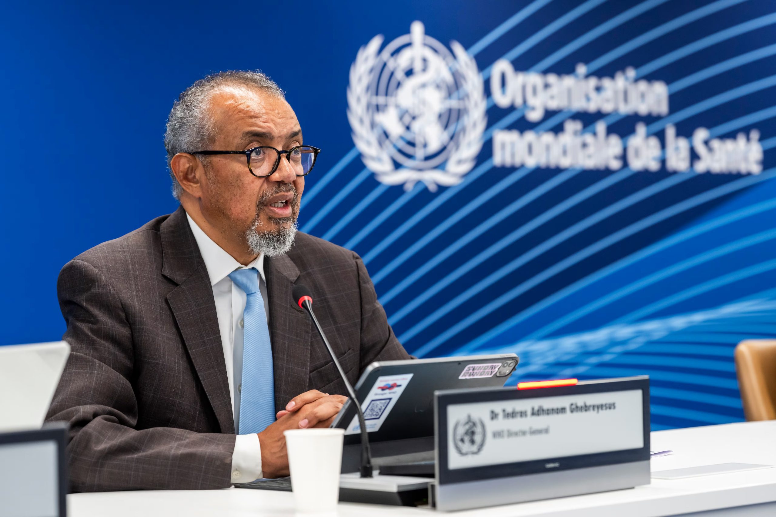 El director general de la Organización Mundial de la Salud (OMS), Tedros Adhanom Ghebreyesus. EFE/EPA/MARTIAL TREZZINI
