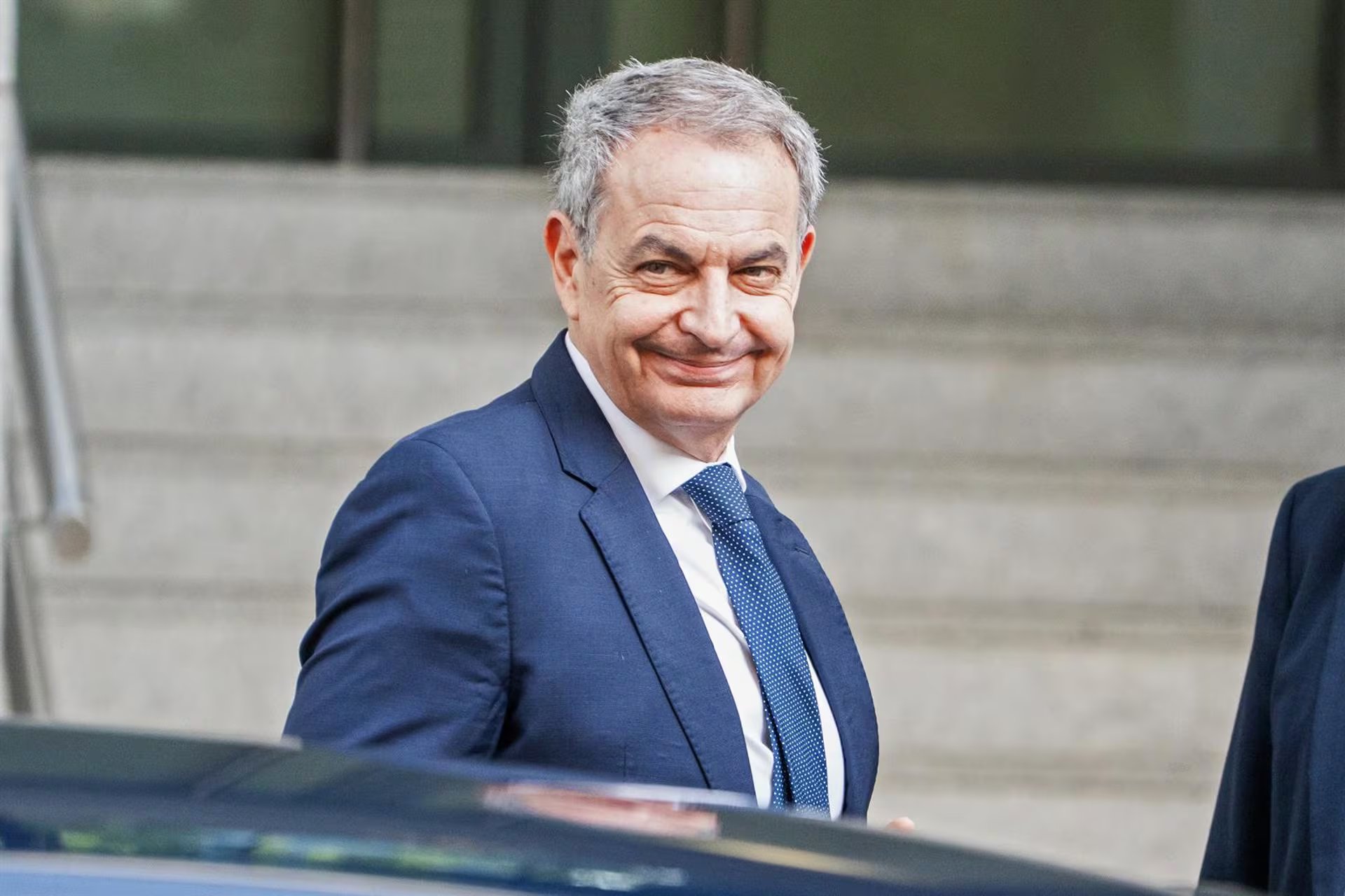 José Luis Rodríguez Zapatero, expresidente del Gobierno, a su llegada a la Audiencia Nacional. (César Vallejo Rodríguez/Europa Press)