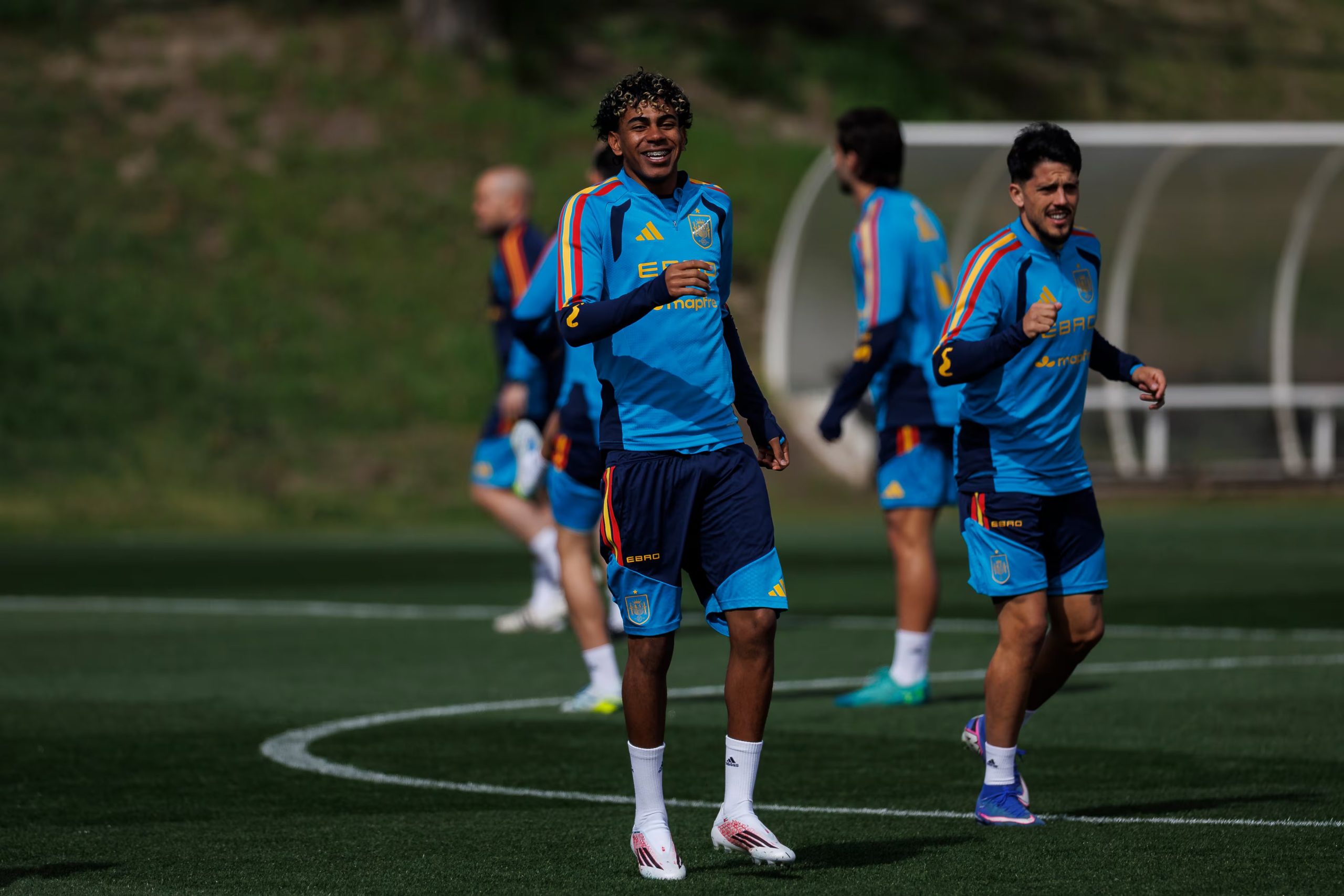 La selección, en un entrenamiento. (EFE/Rodrigo Jimenez)