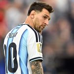 Messi lanza mirada desafiante al banco de Austria tras su gol histórico
