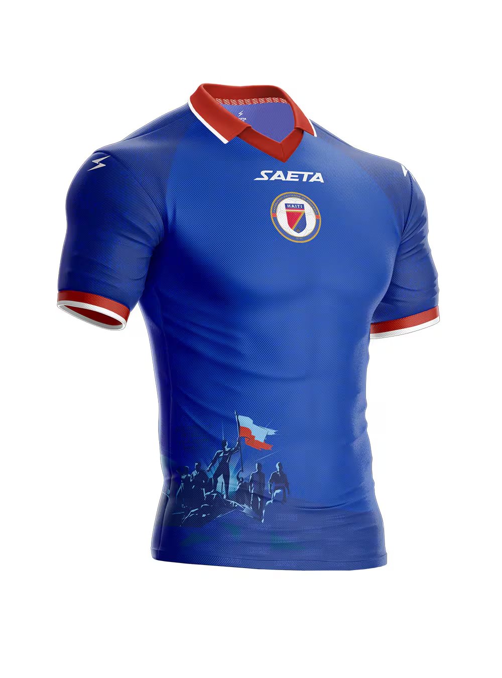 Esta iba a ser la camiseta local de Haití para la Copa Mundial de la FIFA 2026 - crédito Saeta