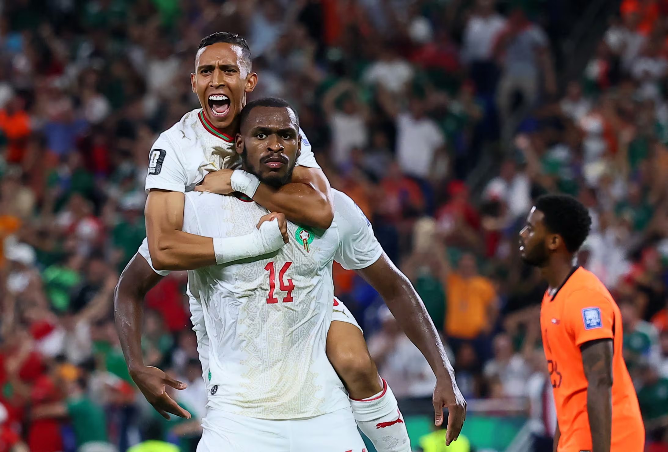 Diop celebra su tanto REUTERS/Eloisa Sanchez