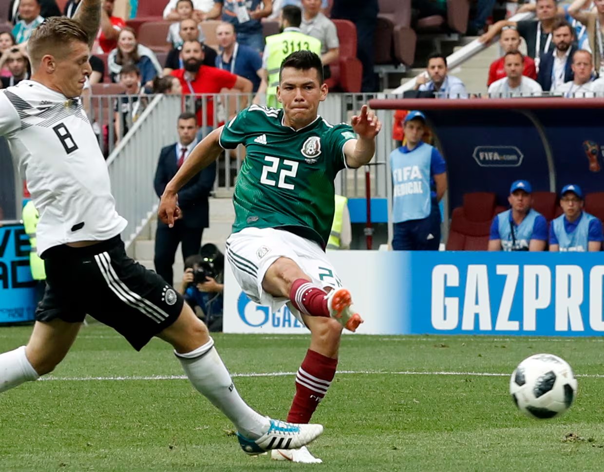 El resultado previo al 2026 se dio en Rusia 2018 cuando Hirving Lozano logró su gol más representativo ante la Selección de Alemania. (EFE/EPA/FELIPE TRUEBA/Archivo)
