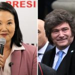 Milei felicita a Keiko Fujimori por estrecho triunfo en Perú