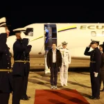 El Falcon presidencial retiró a Noboa desde Florida para trasladarlo hacia Washington