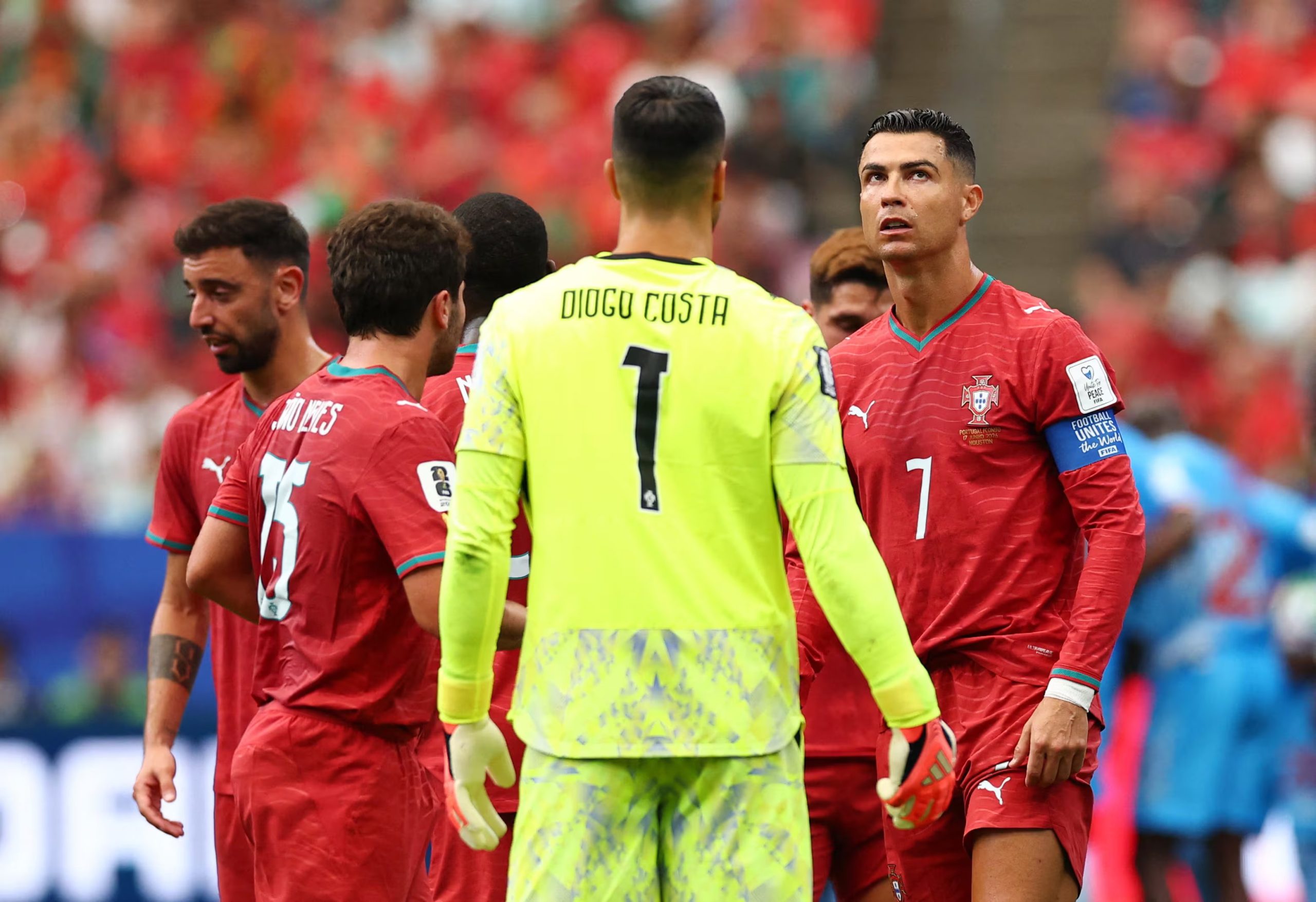 Portugal empezó a fracturarse por diferencias de algunos jugadores con Cristiano Ronaldo y su liderazgo - crédito Pedro Nunes/REUTERS