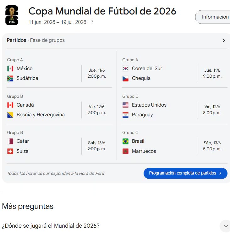 Así luce la página de Google cuando escribes en el buscador la frase