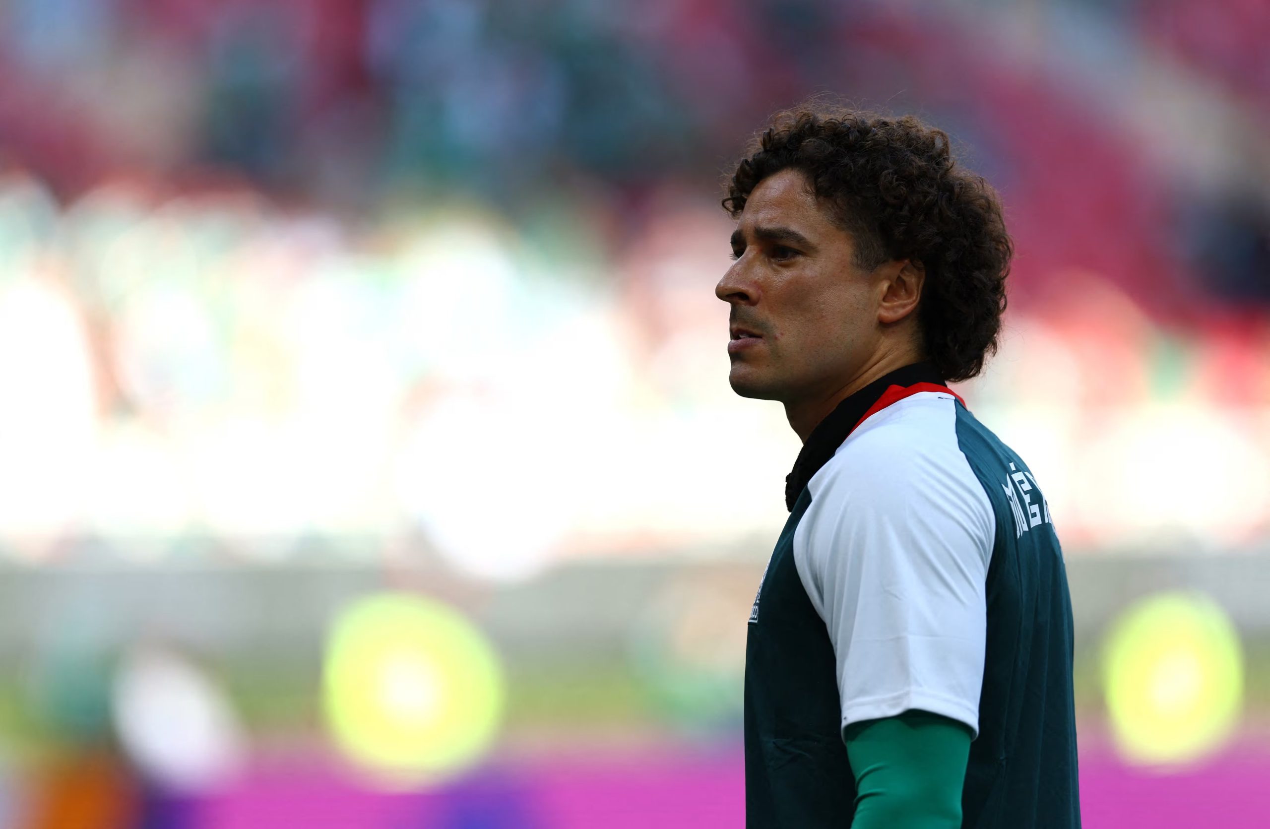 Soccer Football - FIFA World Cup 2026 - Group A - Mexico v South Korea - Estadio Guadalajara, Guadalajara, Mexico - June 18, 2026 Mexico's Guillermo Ochoa during the warm up before the match REUTERS/Daniel Becerril