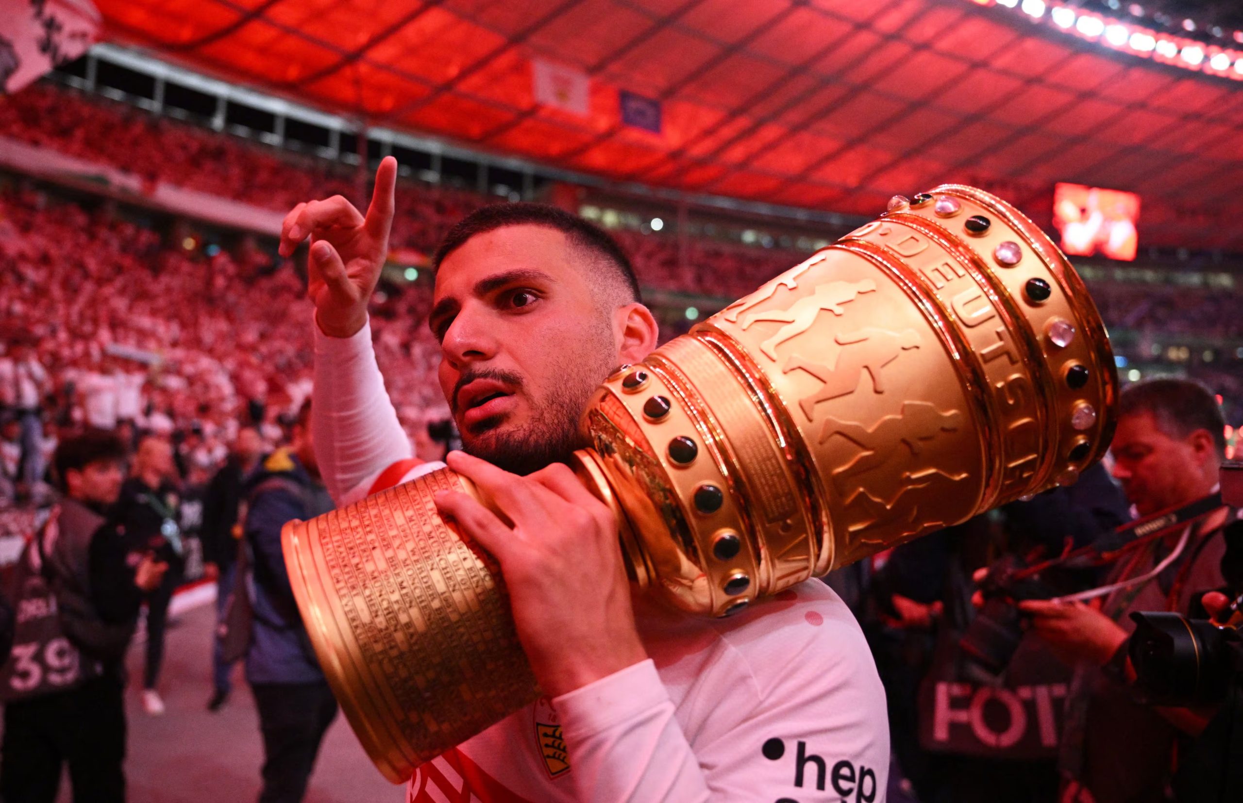 Con el Stuttgart ganó el único título de su carrera (REUTERS/Annegret Hilse)