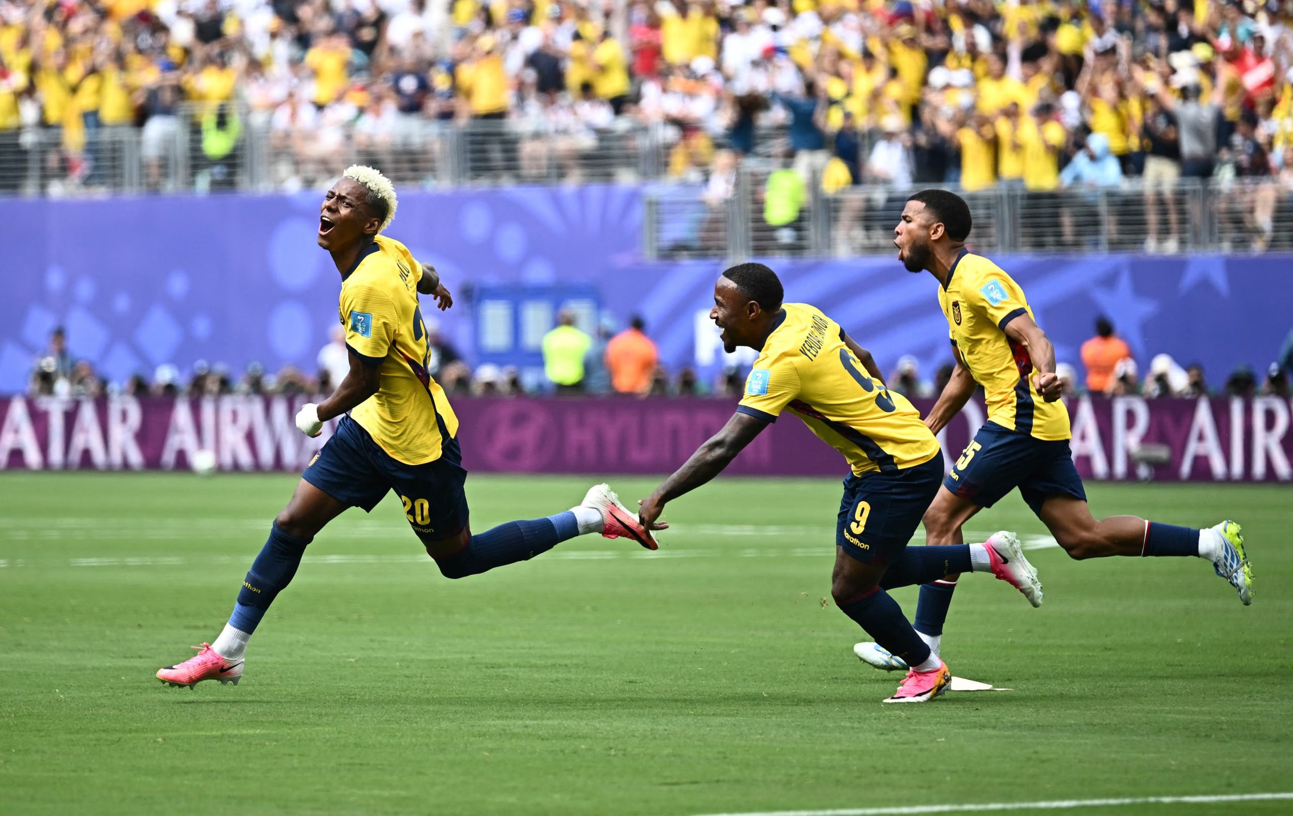 Pedro Vite y Moisés Caicedo impulsaron a la Selección Ecuatoriana en la victoria ante Alemania. REUTERS/Dylan Martinez