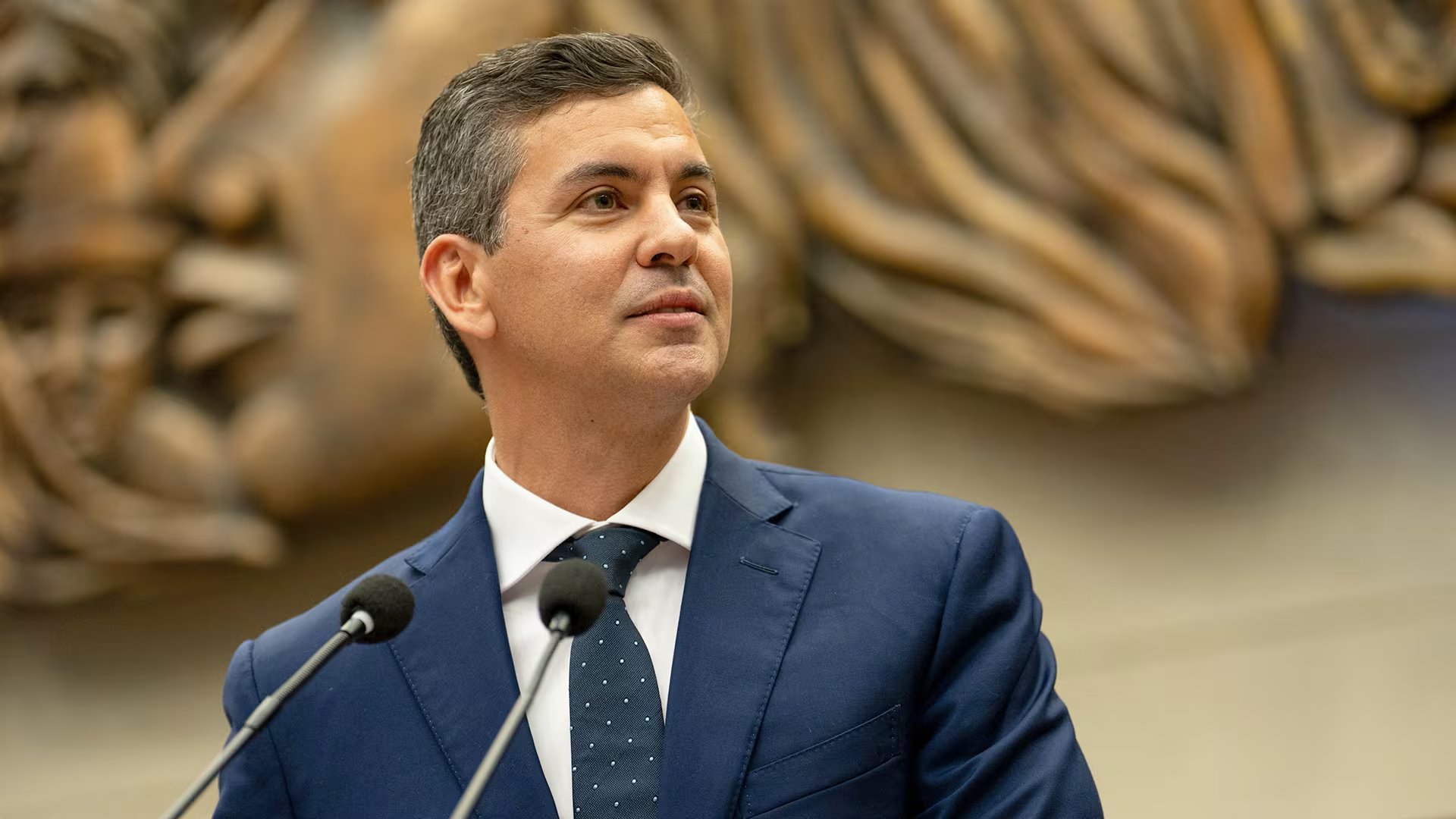 El presidente de Paraguay, Santiago Peña