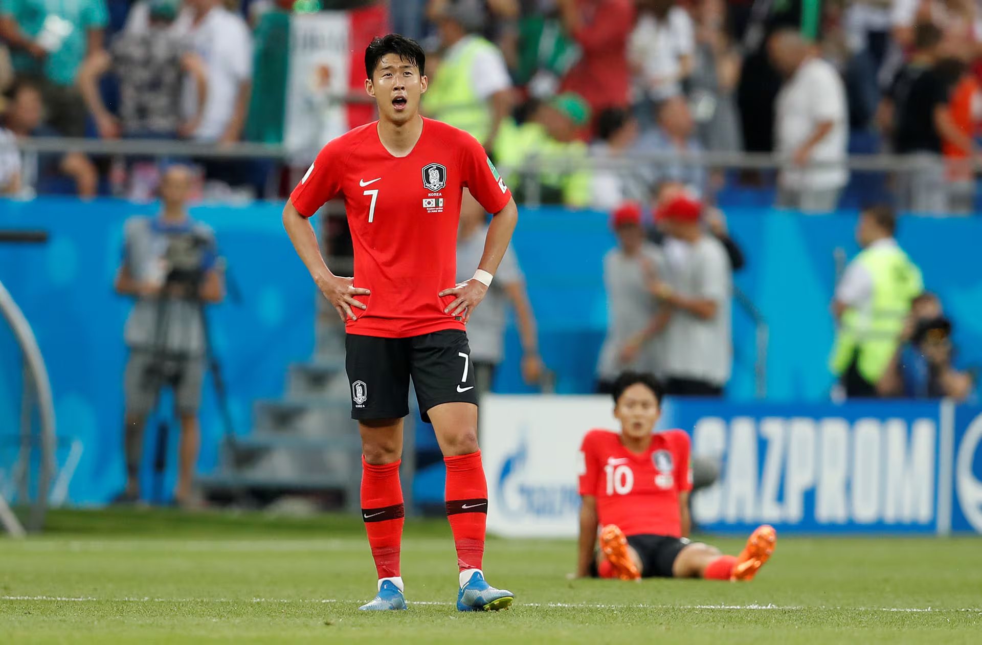 Heung Min Son anotó el gol vs Alemania que le dio a México la clasificación en Rusia 2018. (REUTERS/Damir Sagolj)