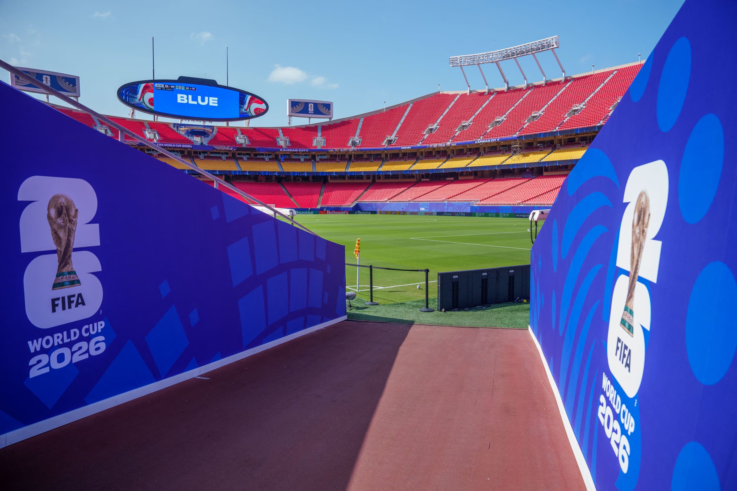 El GEHA Field at Arrowhead Stadium albergará el partido entre Argentina y Argelia y exigirá entradas oficiales, documentación personal y llegada con antelación (Mandatory Credit: Denny Medley-Imagn Images)