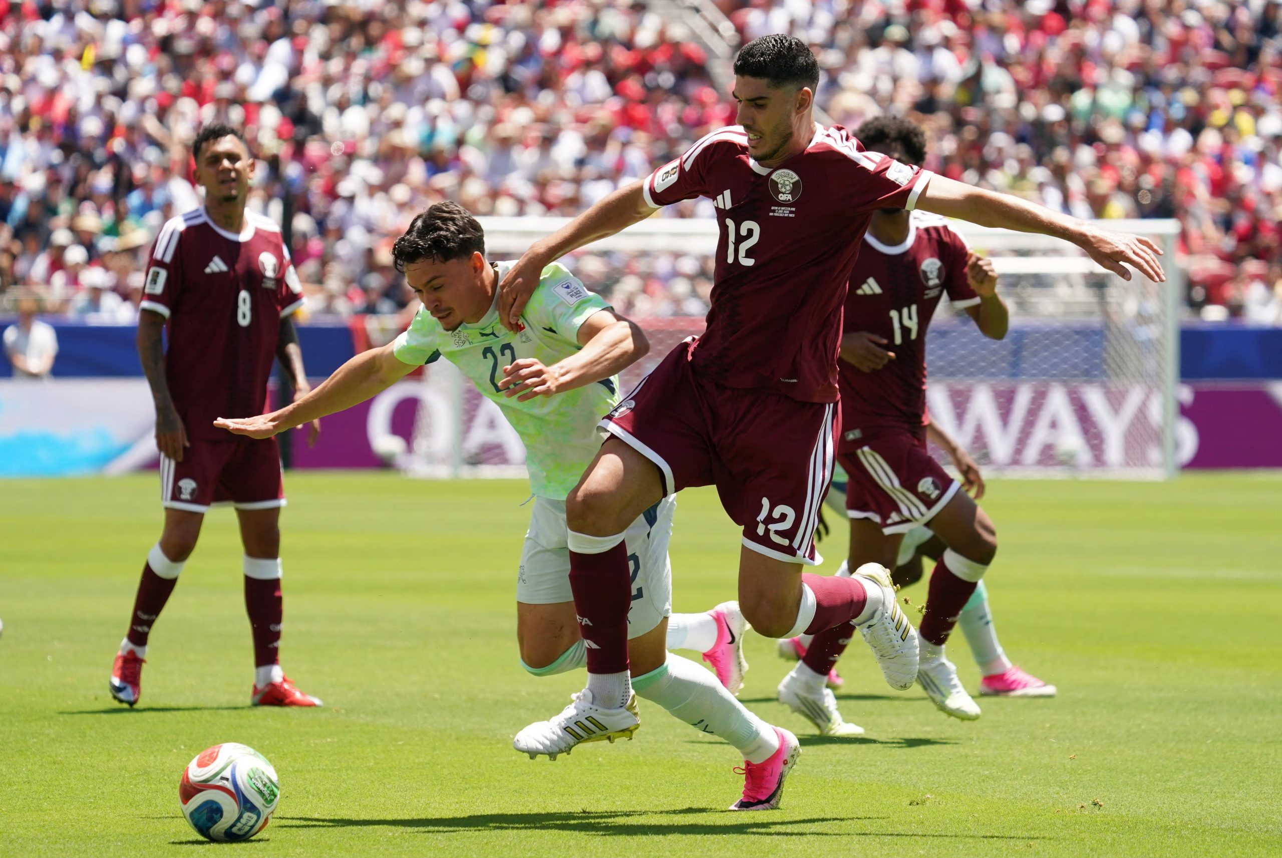 El partido entre Qatar y Suiza (Reuters/David Gonzales)