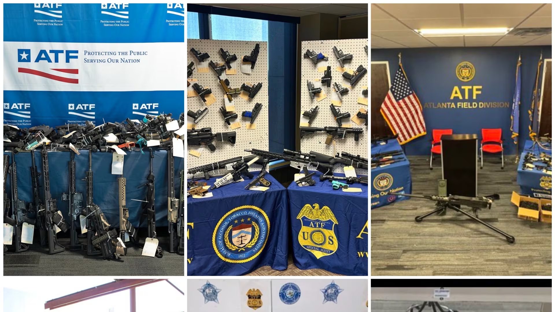 En febrero fueron aseguradas más de 4 mil armas que serían enviadas a México desde Estados Unidos.
Foto: Oficina de Alcohol, Tabaco, Armas de Fuego y Explosivos