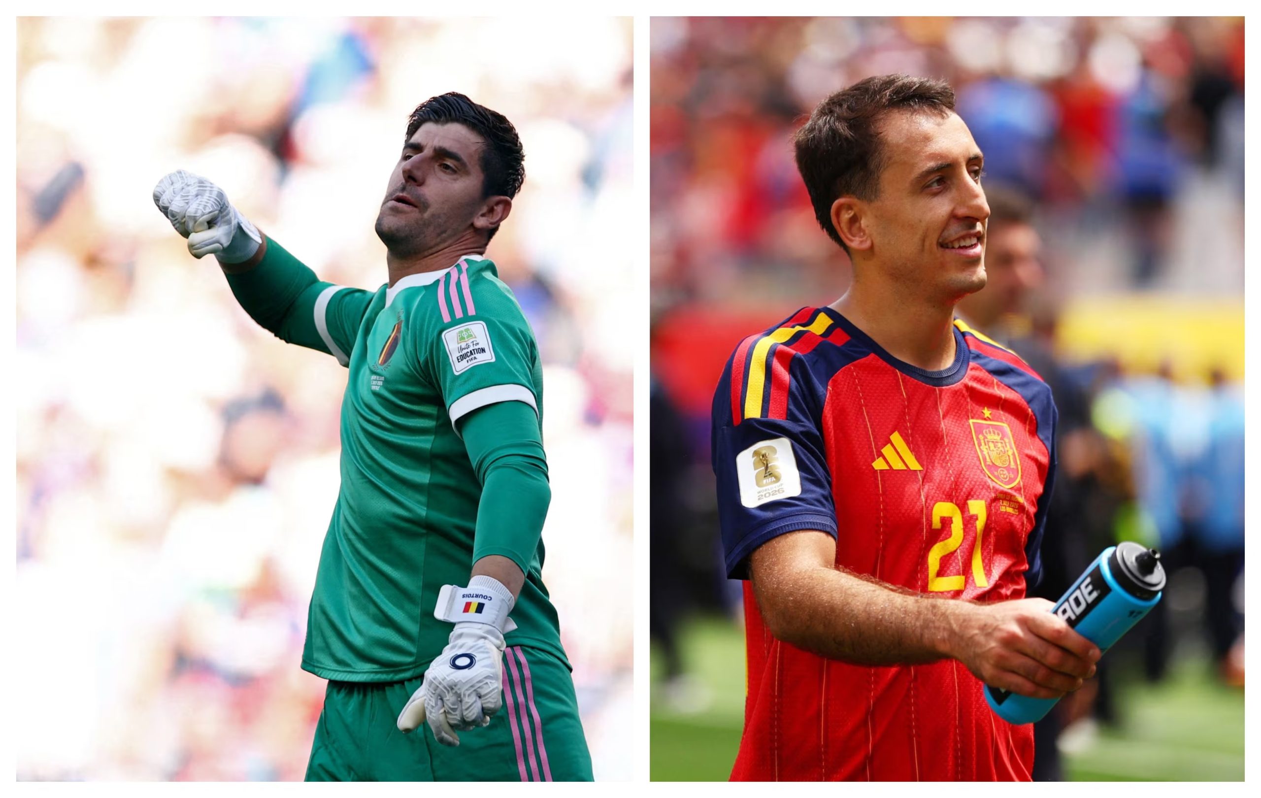 Courtois contra Oyarzabal. (Reuters Jessie Alcheh)