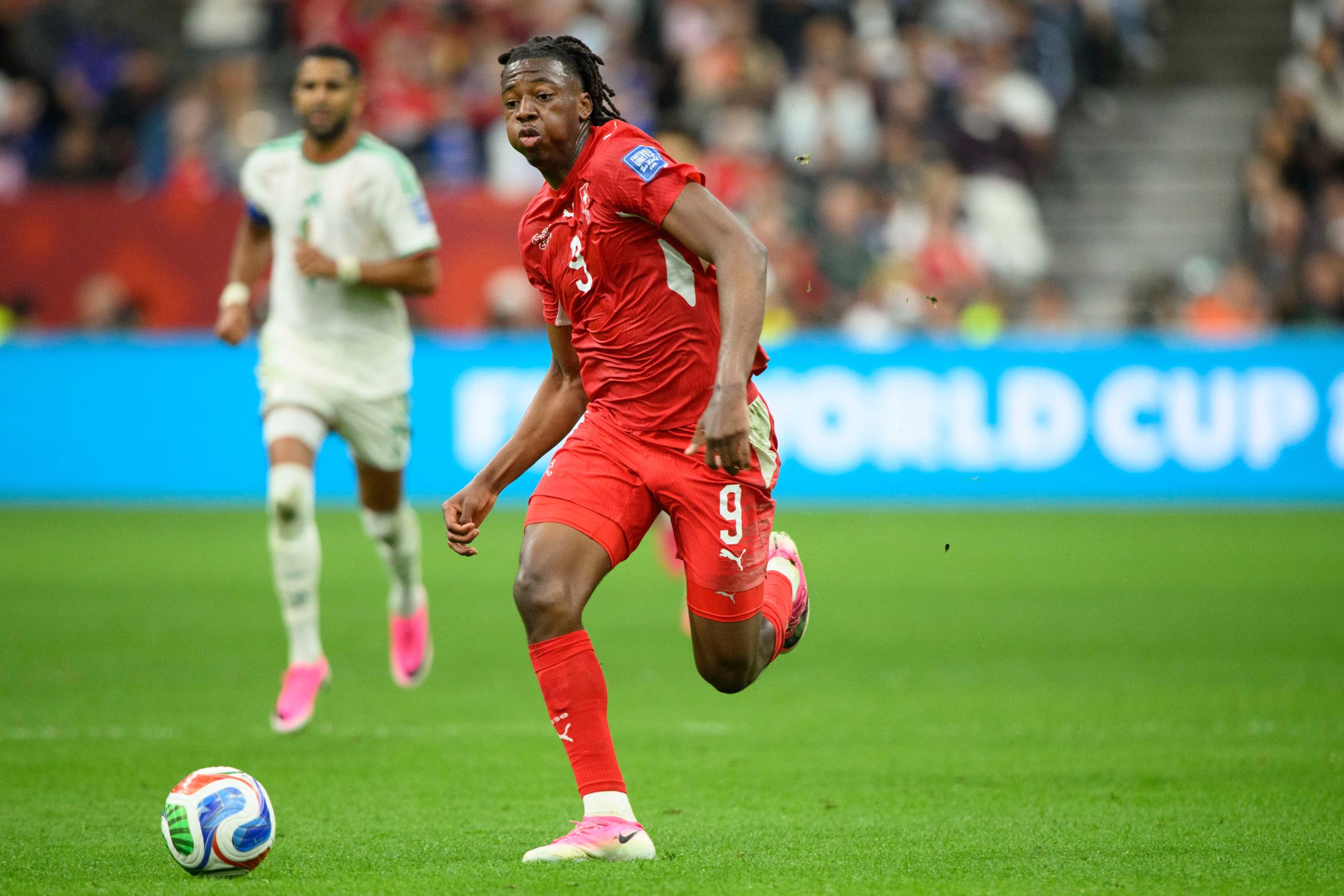 Johan Manzambi lleva 2 goles y 2 asistencias con Suiza en el Mundial 2026. - créditos: Anne-Marie Sorvin-Imagn Images
