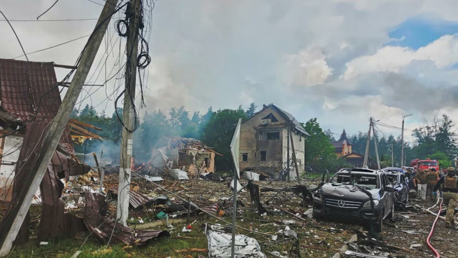 Misiles rusos cayeron en Kiev (@ZelenskyyUa)
