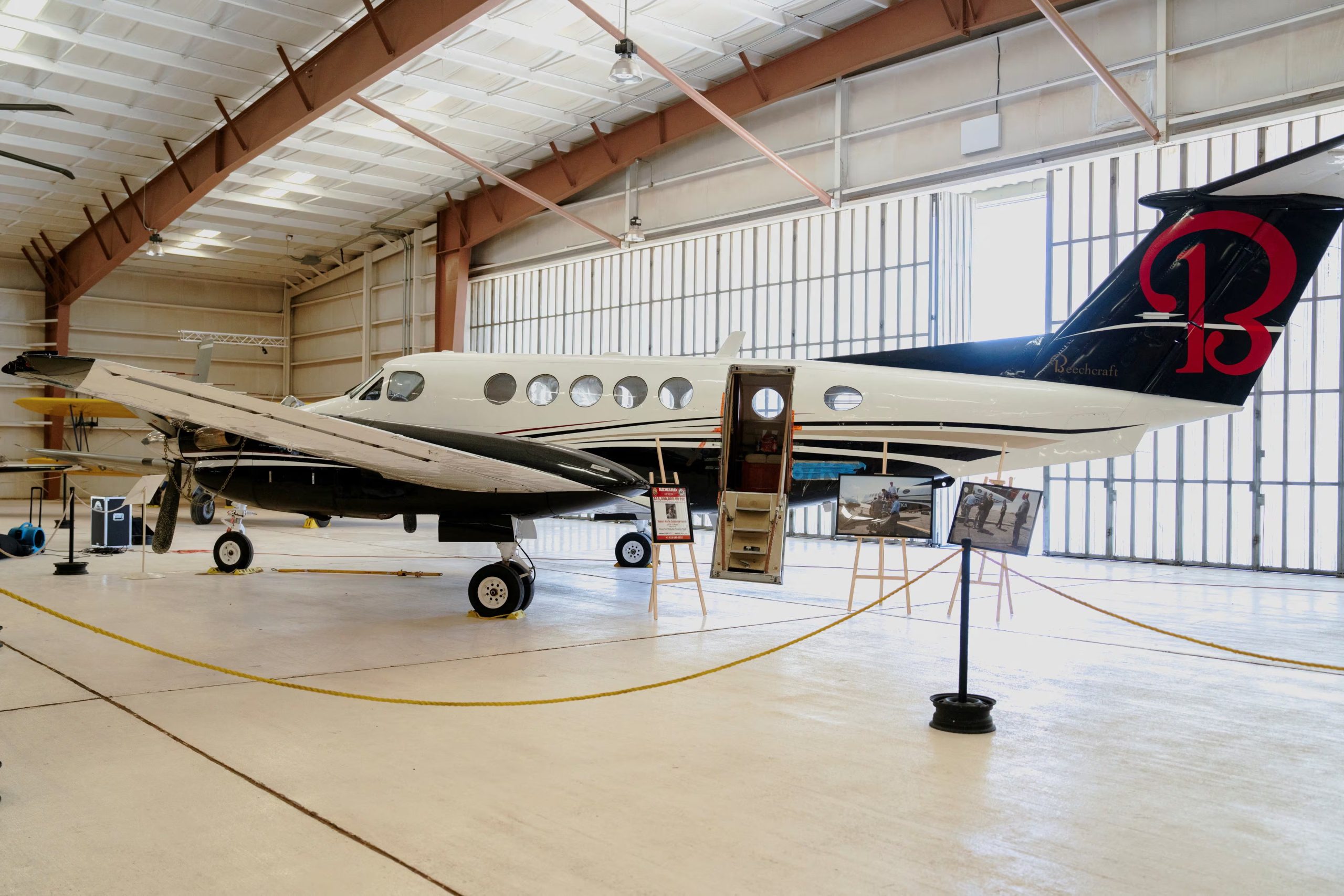A Beechcraft King Air aircraft, used in July 2024 to transport to the U.S. cartel leaders Ismael 