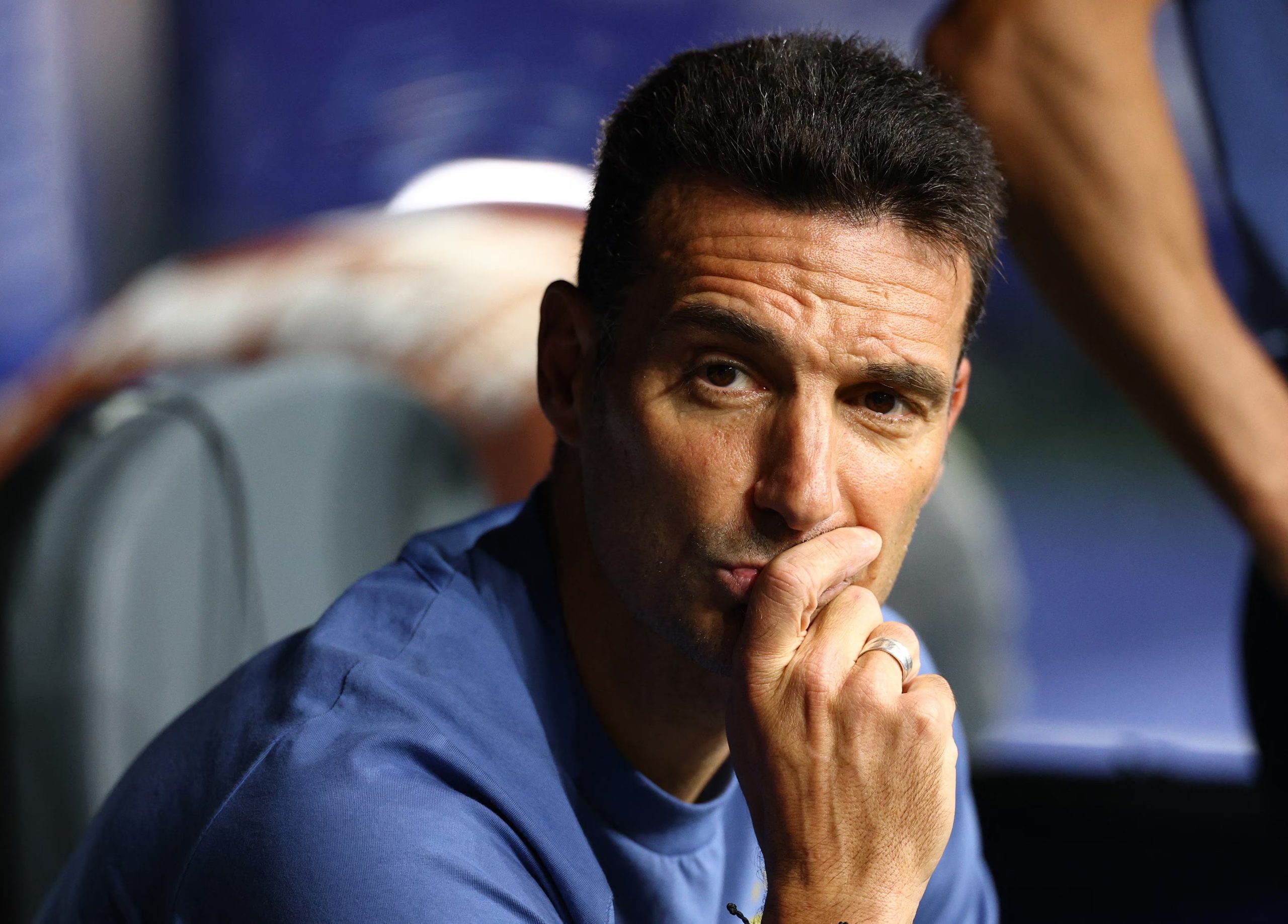 Lionel Scaloni fue alumno de Luis De la Fuente durante su curso como entrenador en 2017 (IMAGN IMAGES via Reuters/Nathan Ray Seebeck)