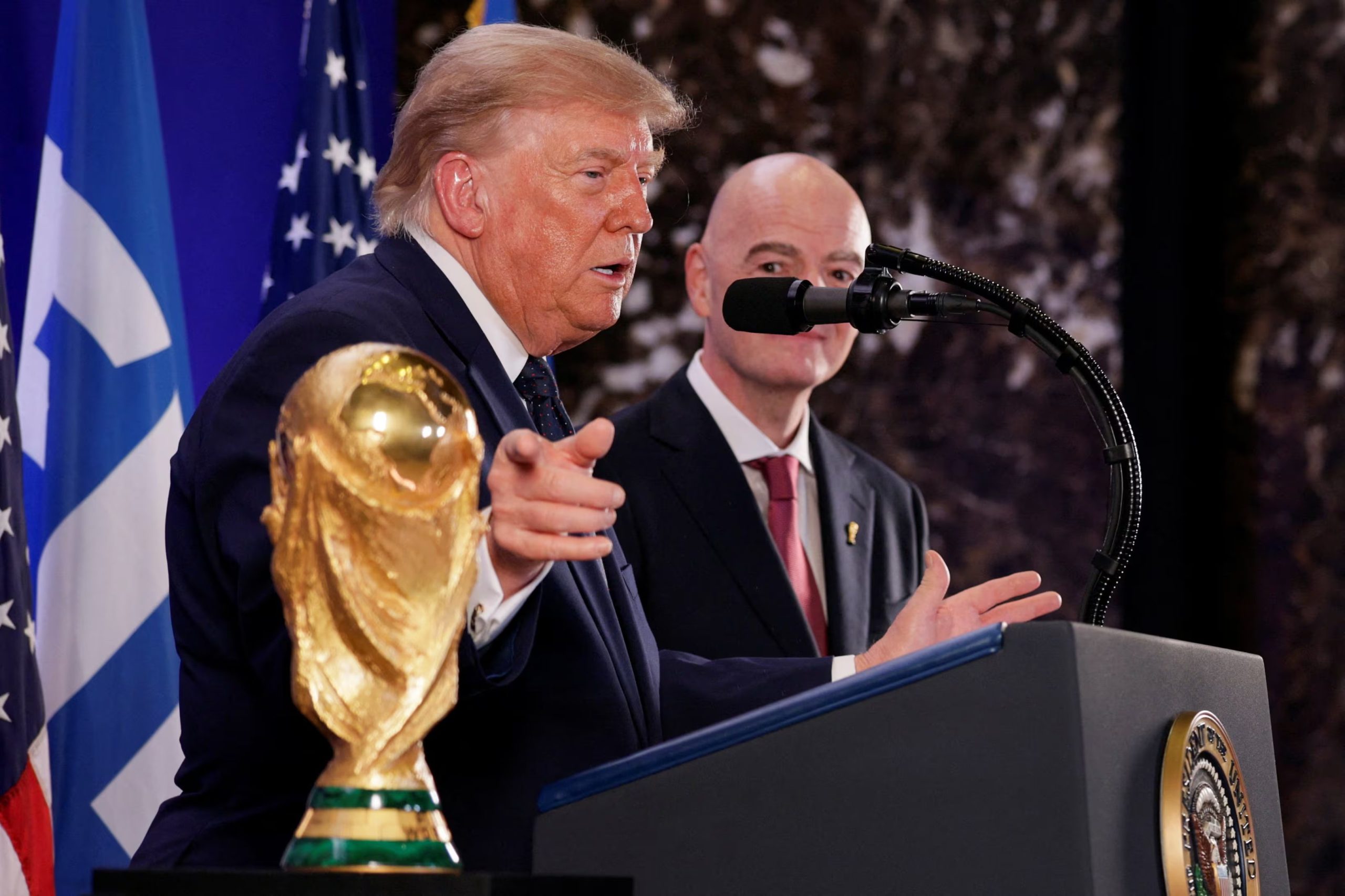 Donald Trump expresó su admiración por Lionel Messi (Foto: Reuters/Evan Vucci)