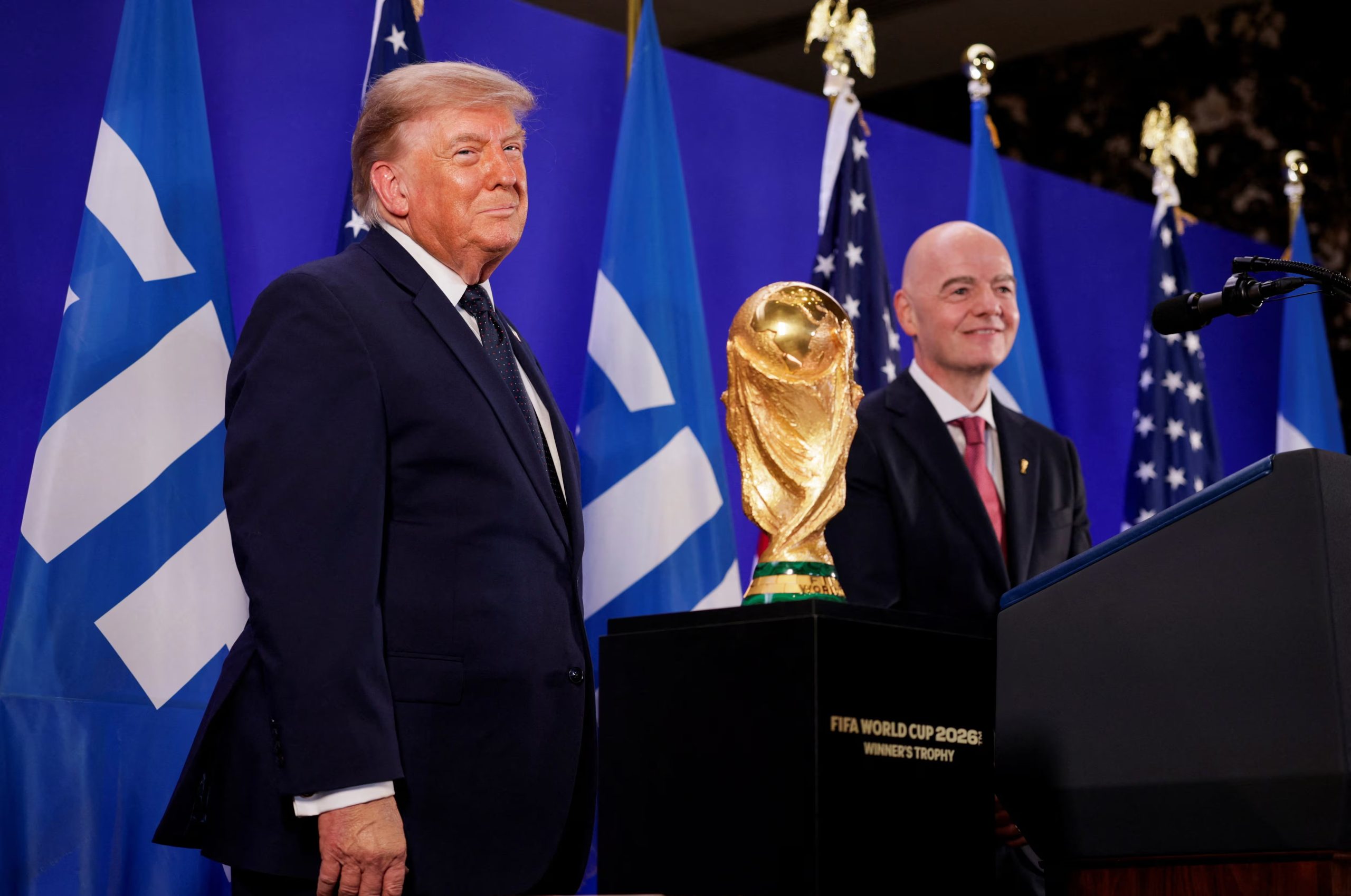 Donald Trump y Gianni Infantino encabezaron el encuentro (Foto: Reuters/Evan Vucci)