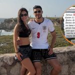 Esposa de Raúl Jiménez responde a críticas por usar la playera de Inglaterra: “Somos cien por ciento mexicanos”