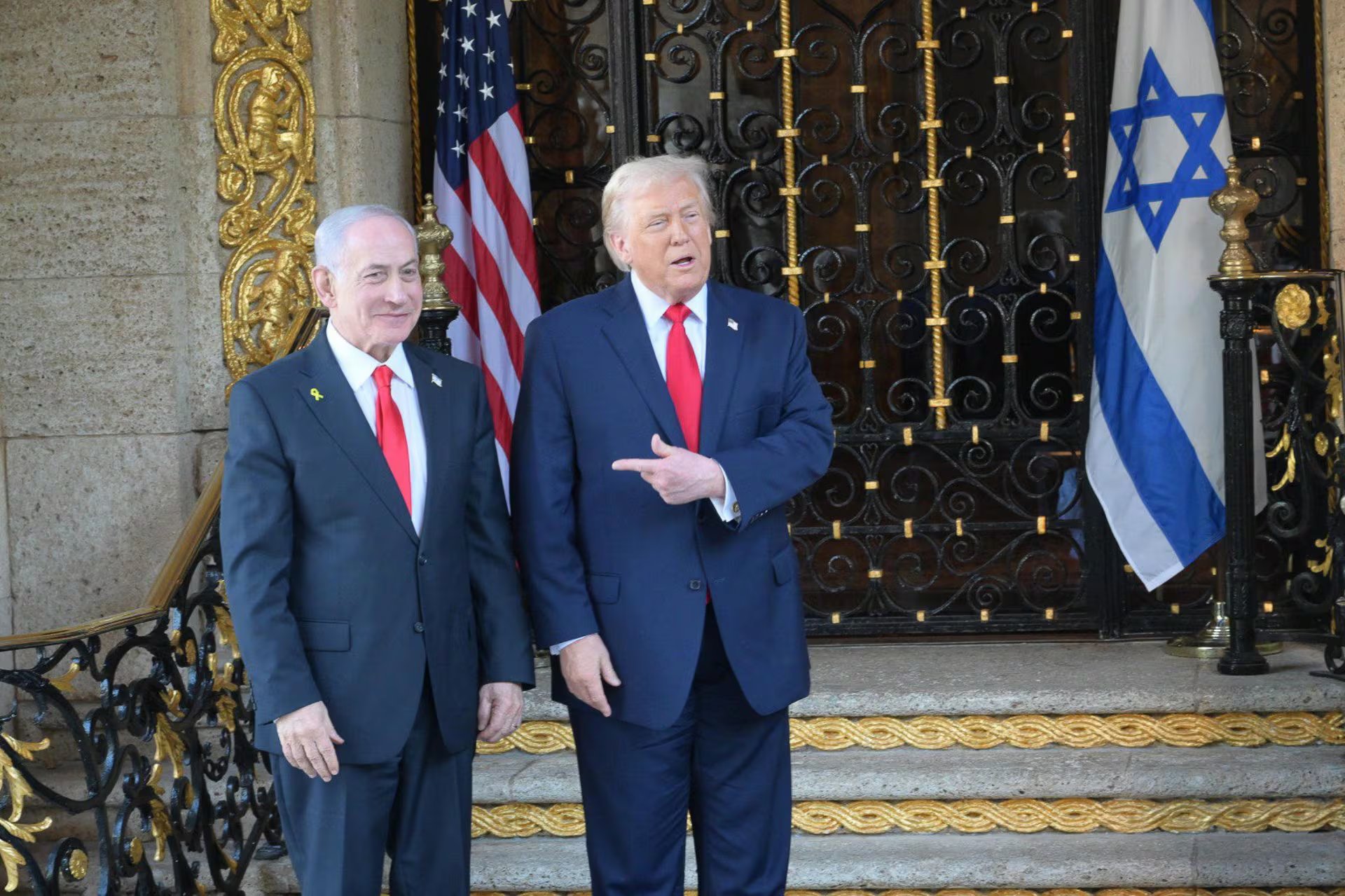 Trump volvió a expresar su respaldo al primer ministro israelí, Benjamin Netanyahu