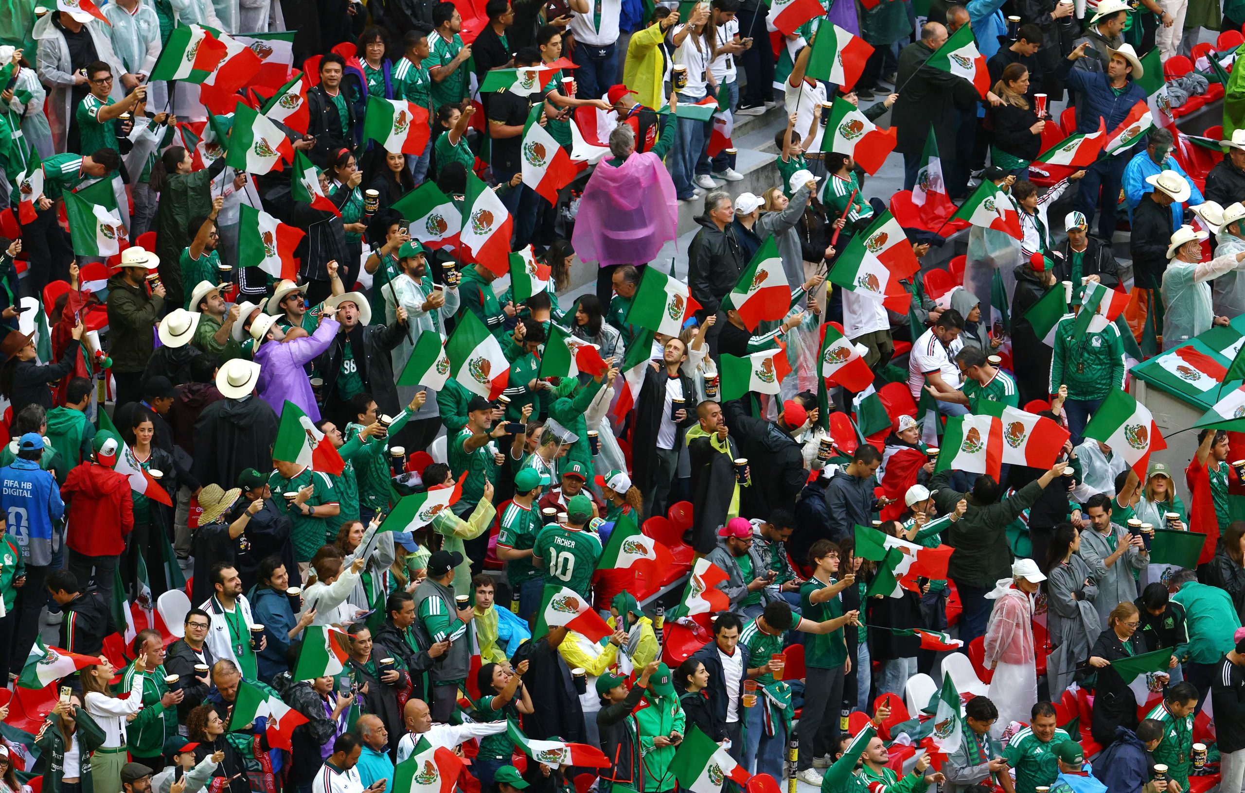 Soccer Football - FIFA World Cup 2026 - Round of 16 - Mexico v England - Estadio Azteca, Mexico City, Mexico - July 5, 2026 Mexico fans inside the stadium before the match REUTERS/Henry Romero
