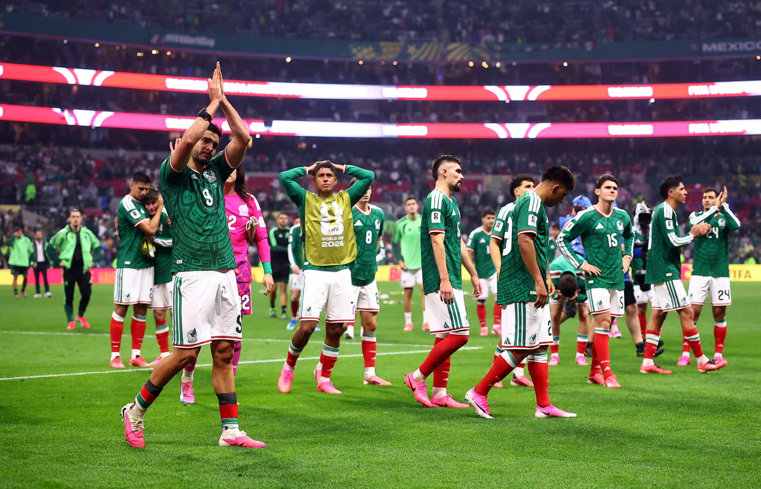 Soccer Football - FIFA World Cup 2026 - Round of 16 - Mexico v England - Estadio Azteca, Mexico City, Mexico - July 5, 2026 Mexico's Raul Jimenez looks dejected after the match following their elimination from the World Cup REUTERS/Eloisa Sanchez